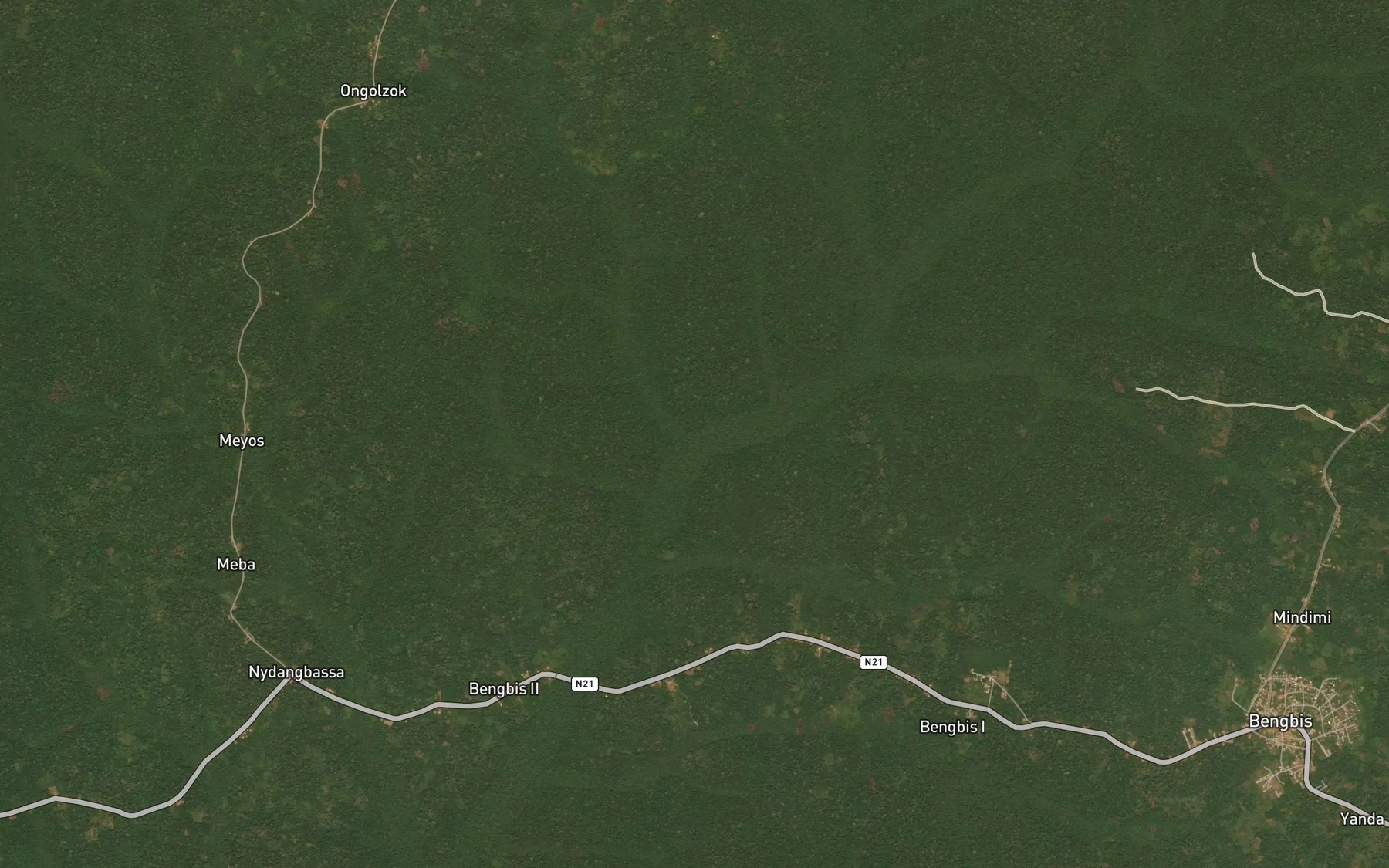 Satellite map of the Mombo