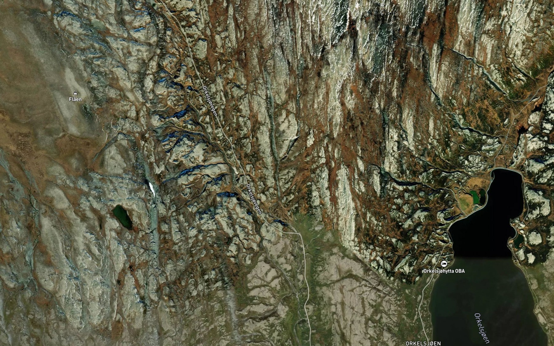 Satellite map of the Kvannbolbekken