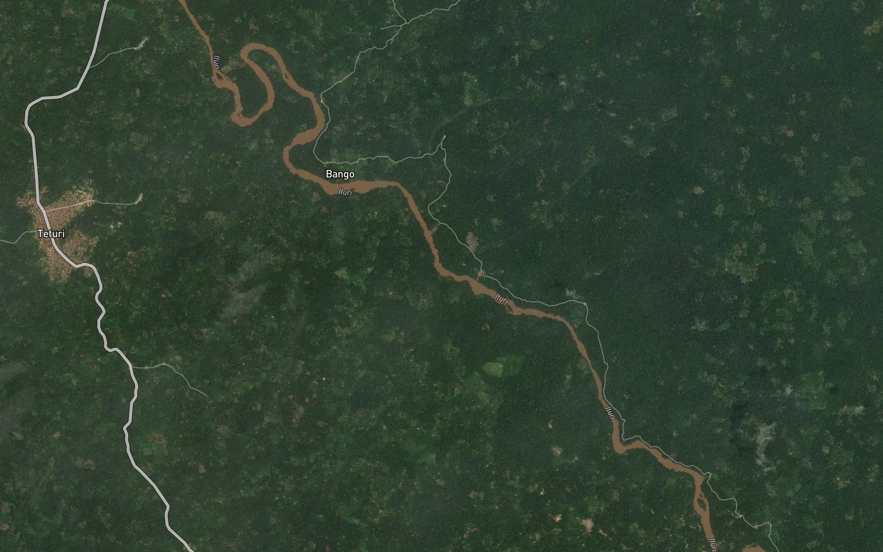 Satellite map of the Apekele