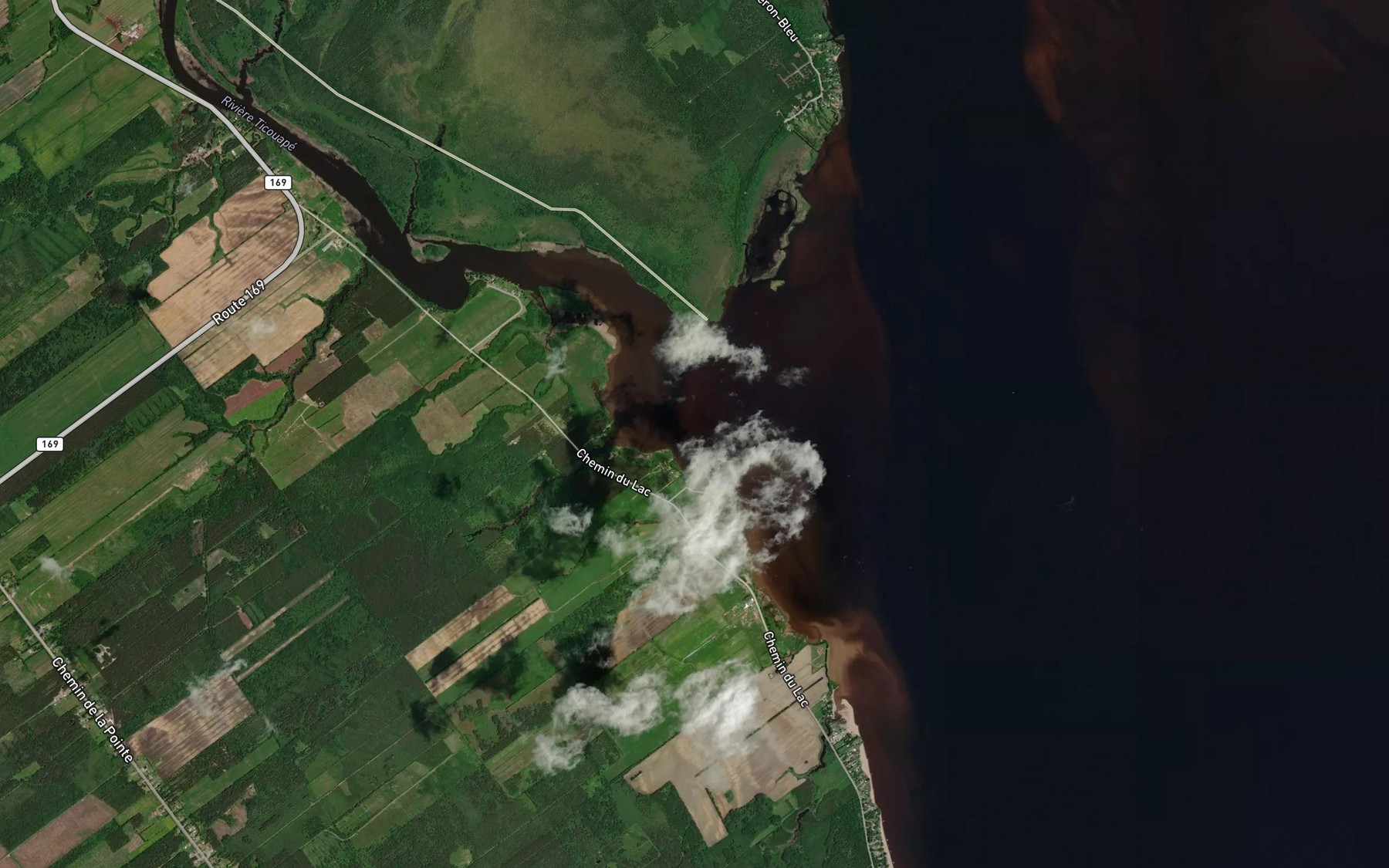 Satellite map of the Riviere Ticouape