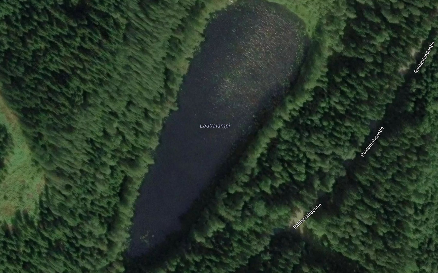 Satellite map of the Lauttalampi