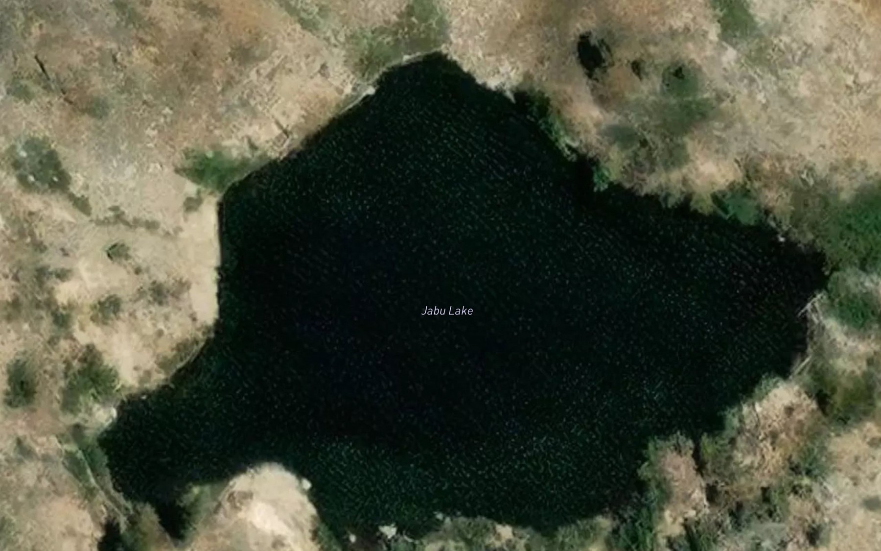 Satellite map of the Jabu Lake