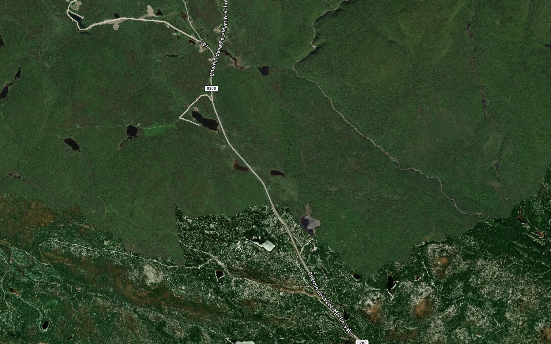 Satellite map of the Lac Limace