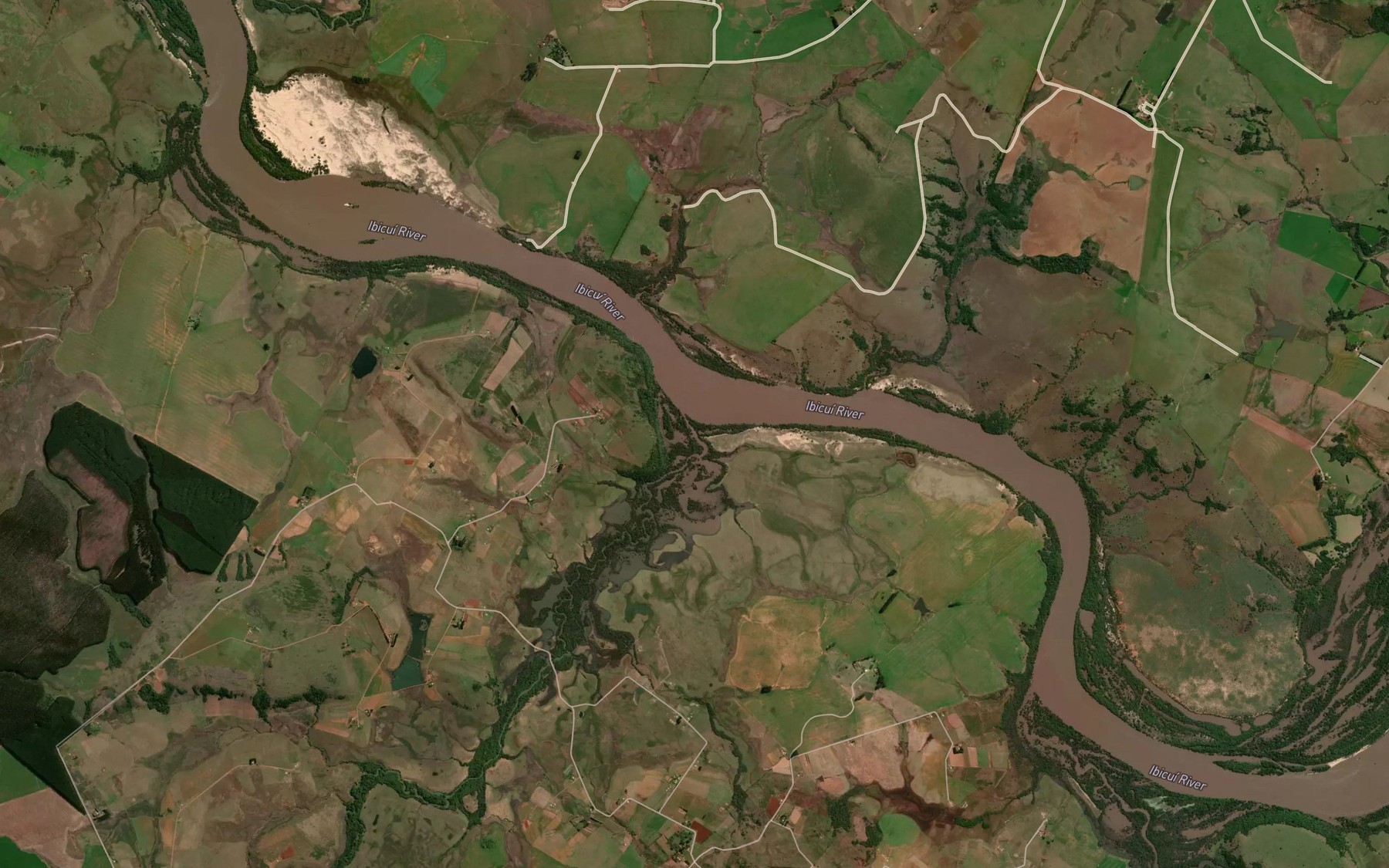 Satellite map of the Arroio Mato Alto