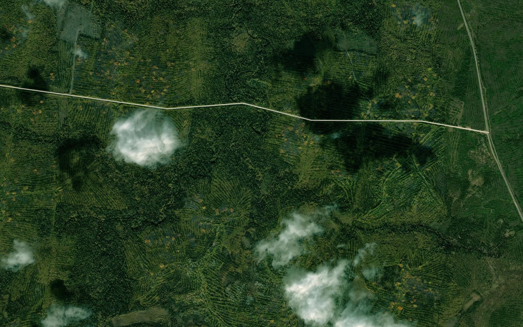 Satellite map of the Megael'