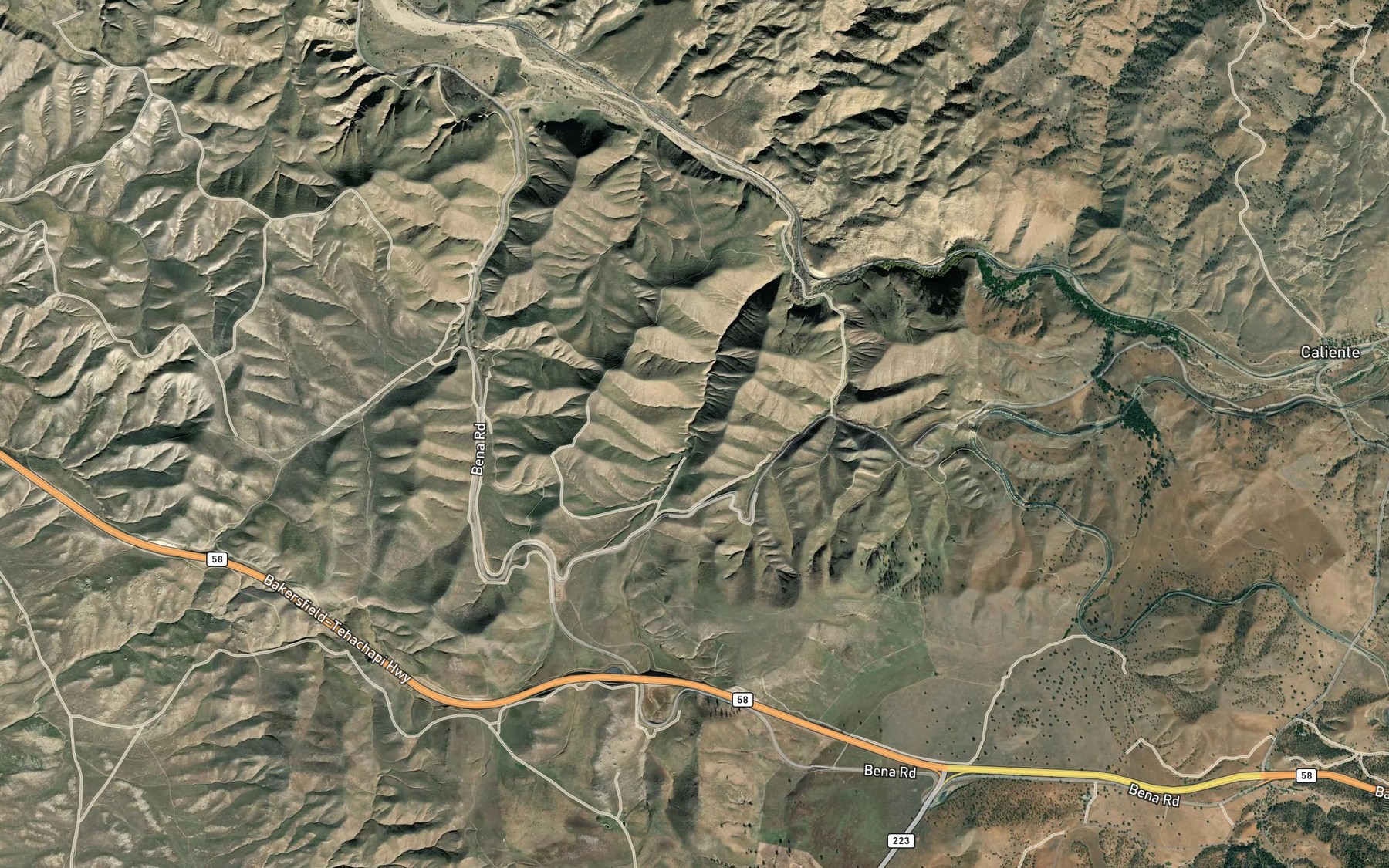 Satellite map of the Rodeo Spring