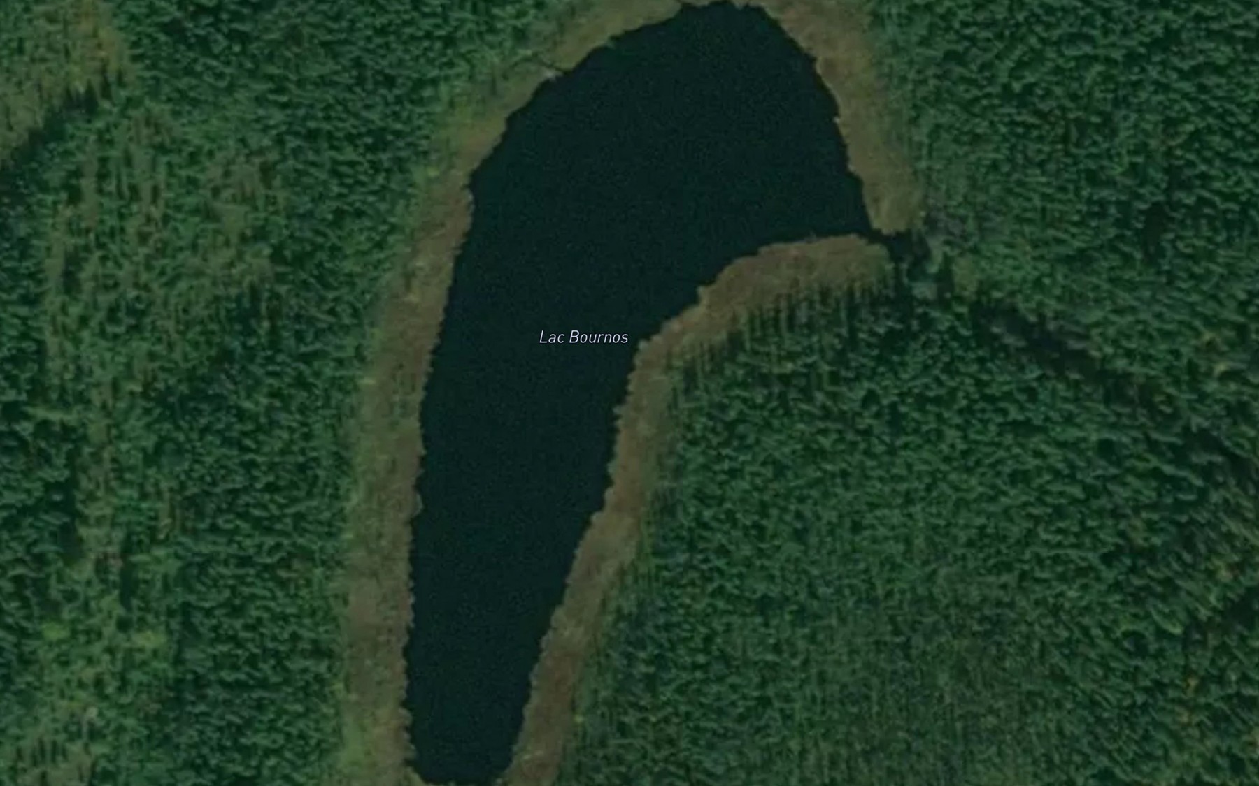Satellite map of the Lac Bournos