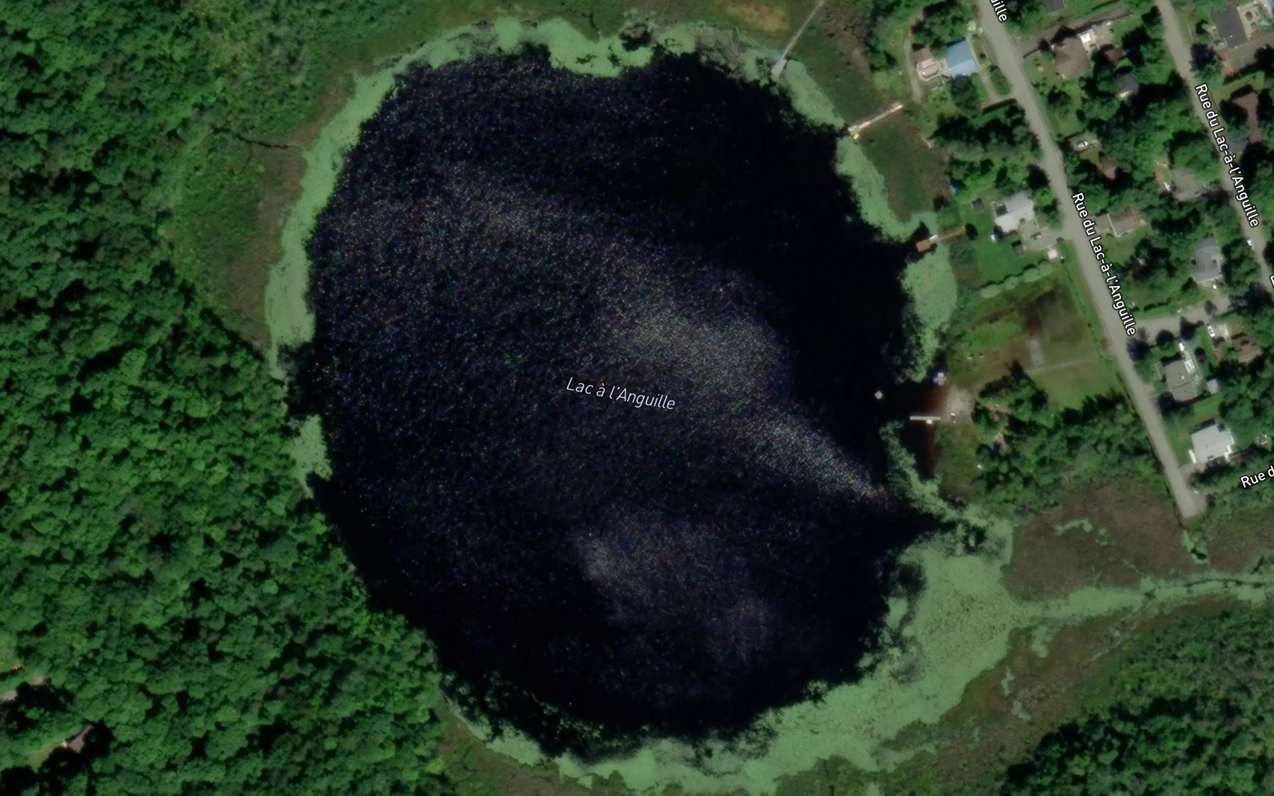 Satellite map of the Lac a l'Anguille