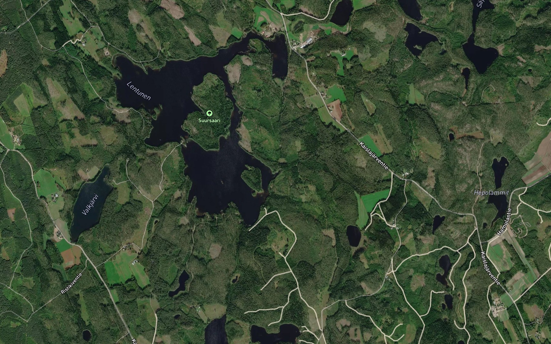 Satellite map of the Maarlahdenoja