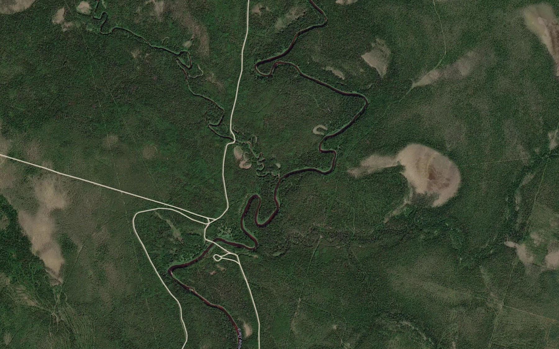 Satellite map of the Roshcha-Yel'