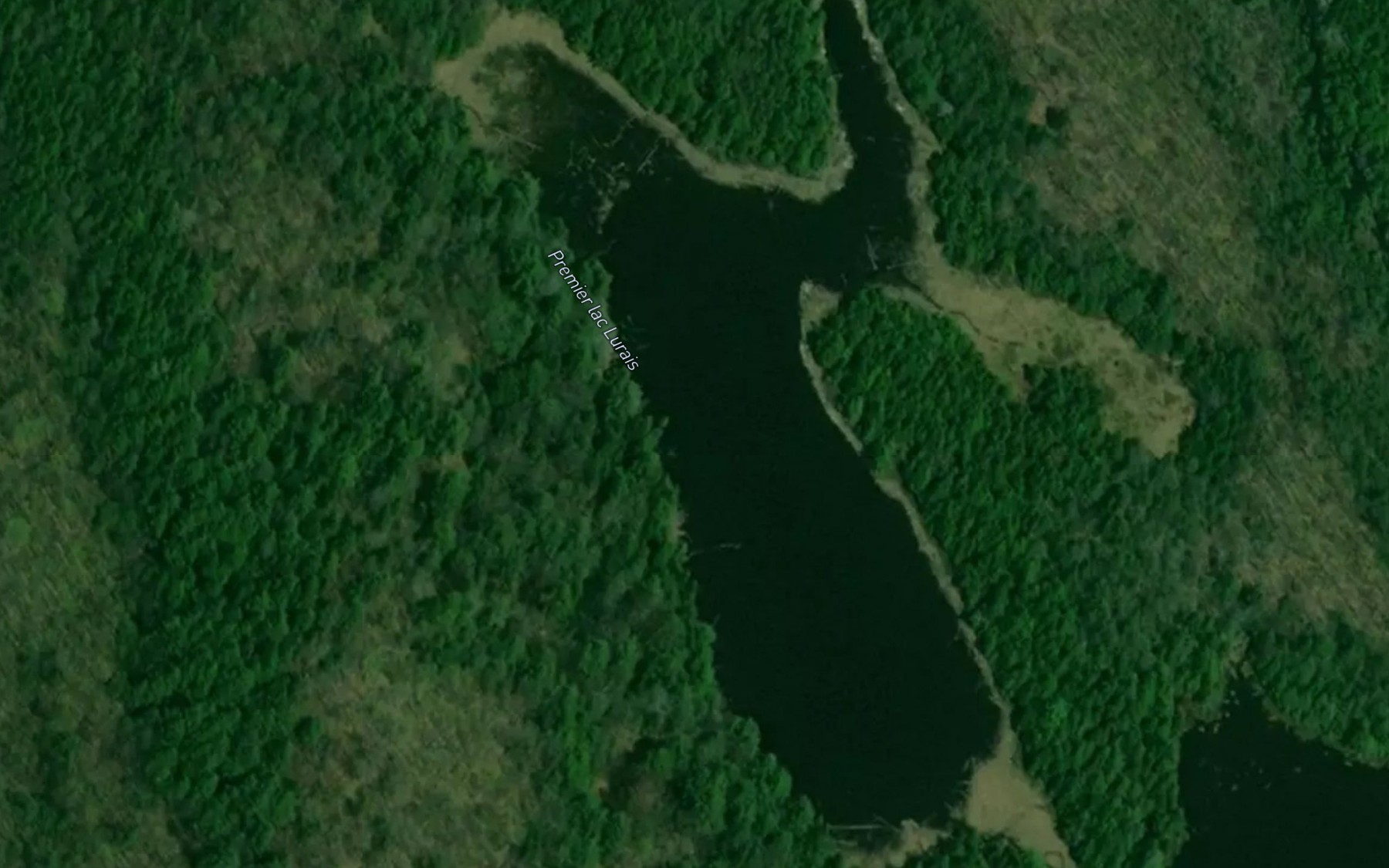 Satellite map of the Premier lac Lurais