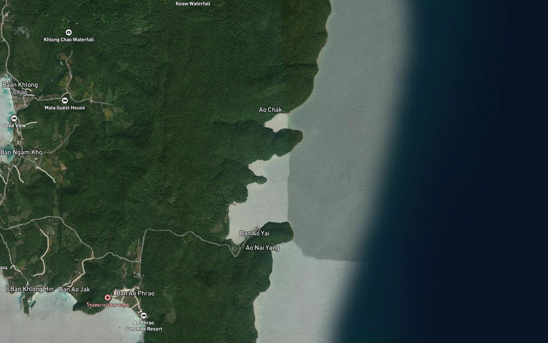 Satellite map of the Ao Noi