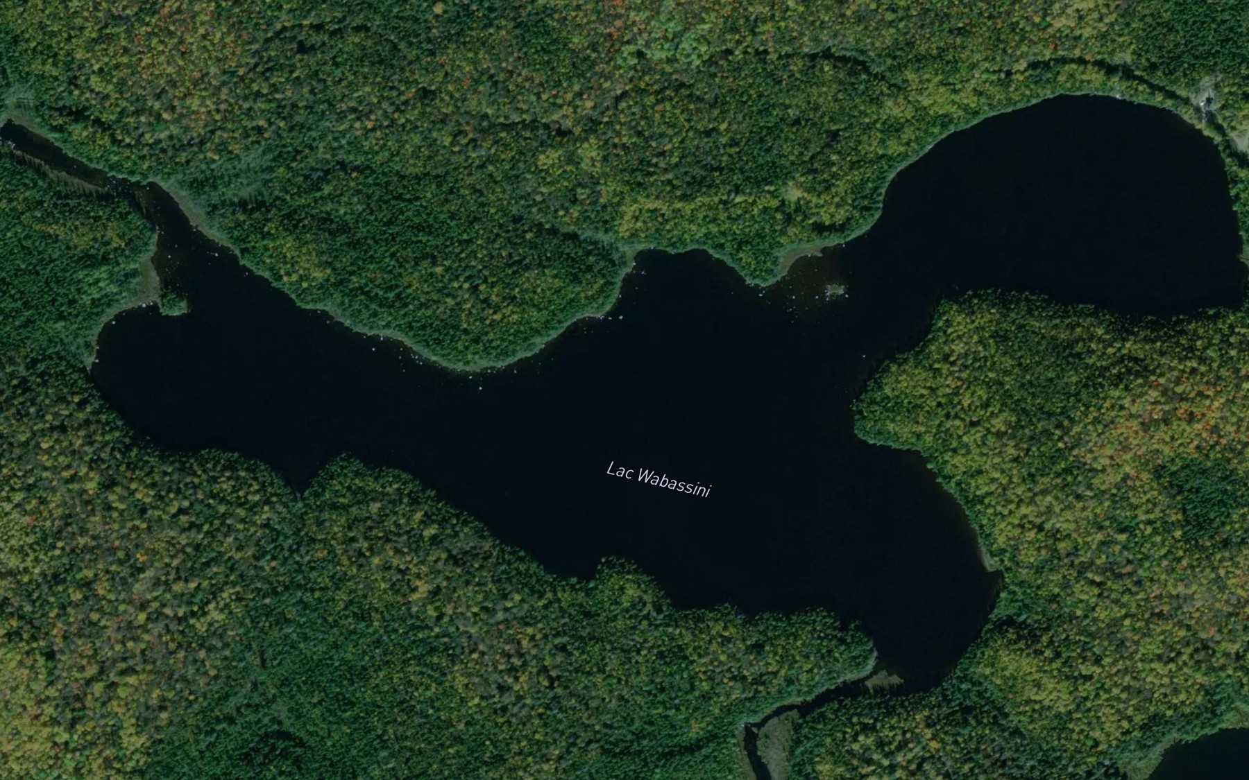 Satellite map of the Lac Wabassini