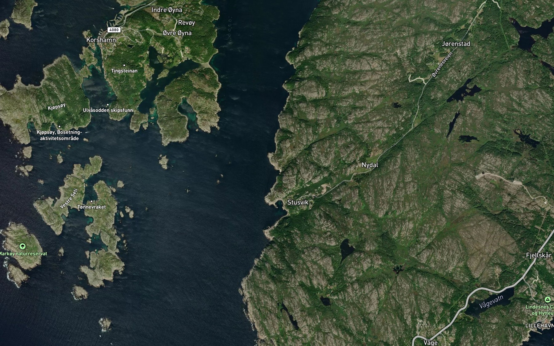 Satellite map of the Indre Steinvika