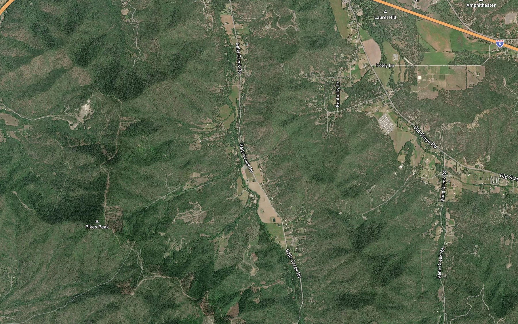 Satellite map of the Estramado Reservoir