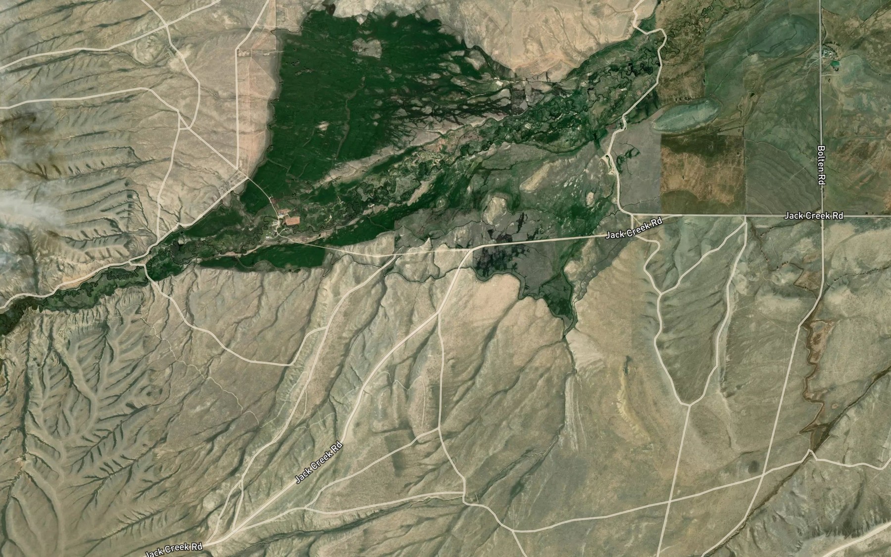Satellite map of the Blydenburg and Morgan South Ditch