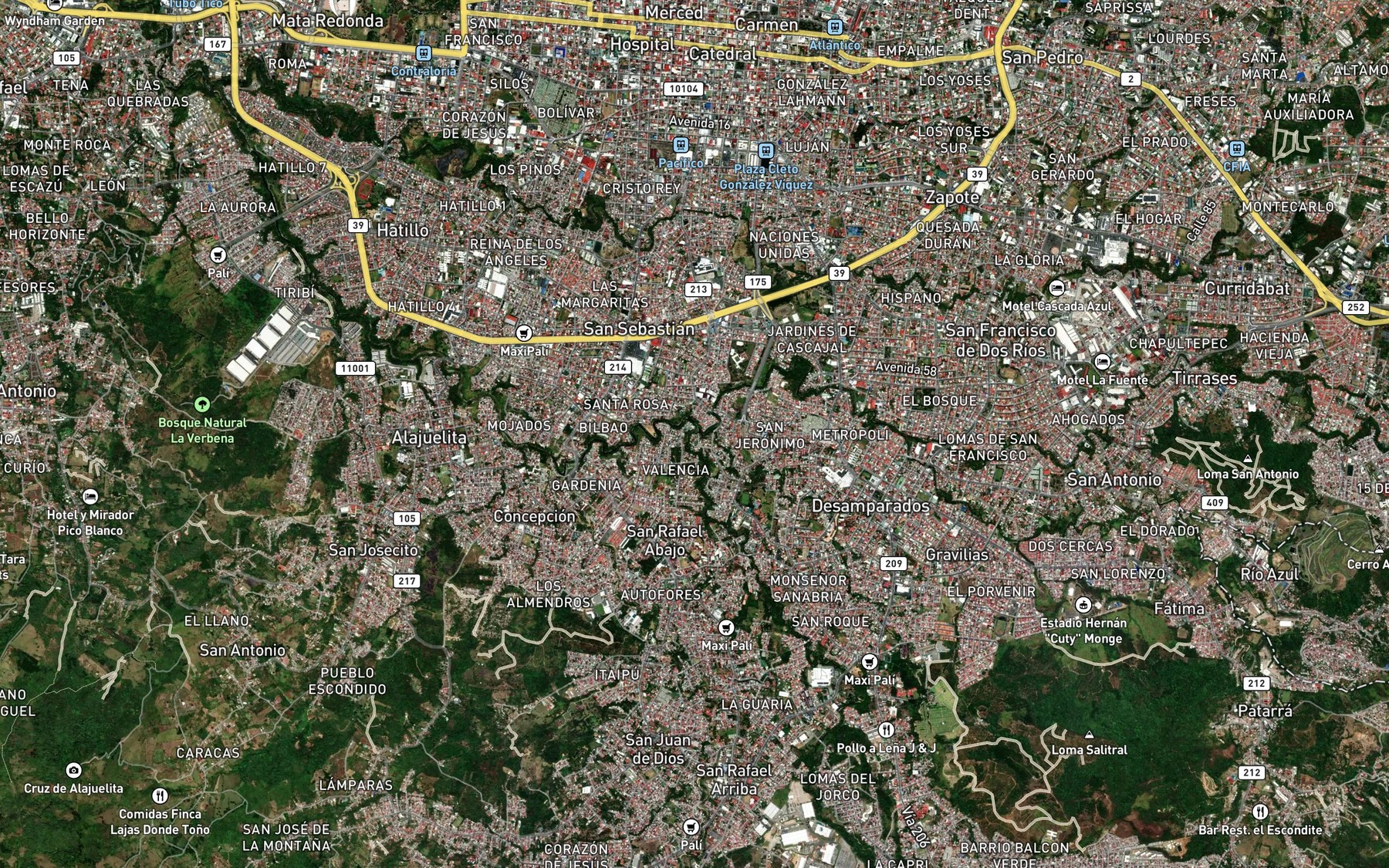 Satellite map of the Rio Jorco