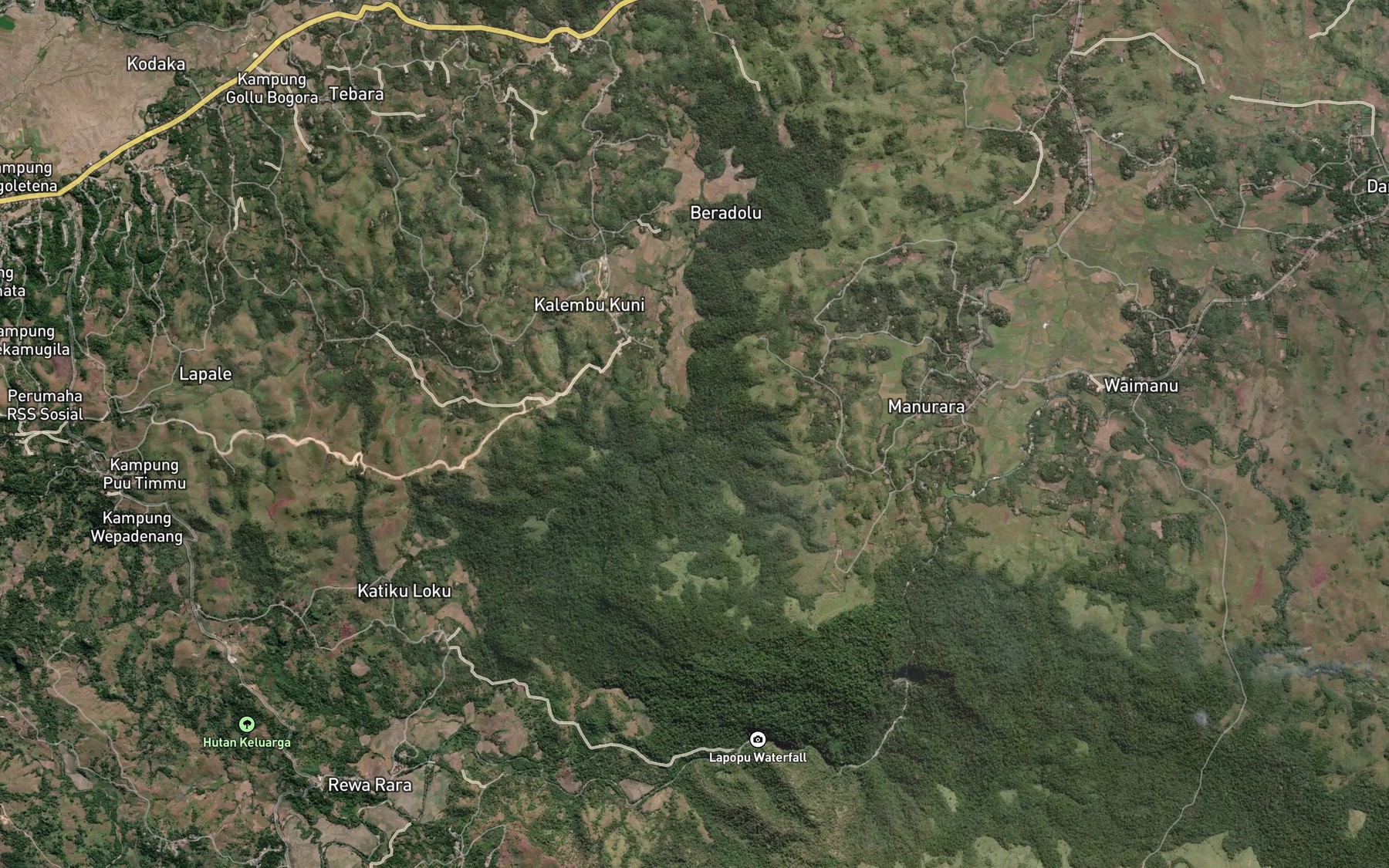 Satellite map of the Loko Uburara