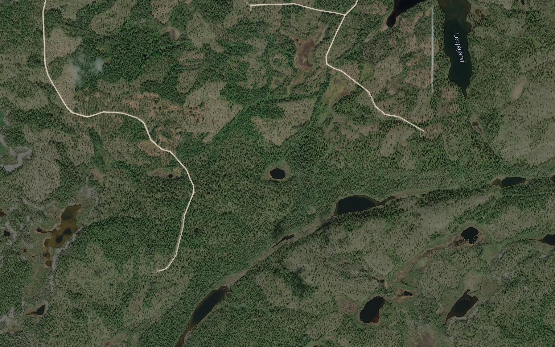 Satellite map of the Vaaransisallajarvi