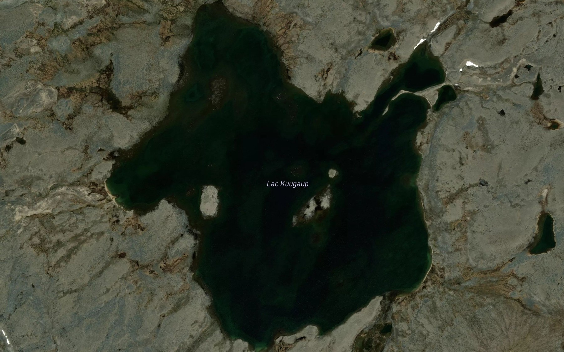 Satellite map of the Lac Kuugaup