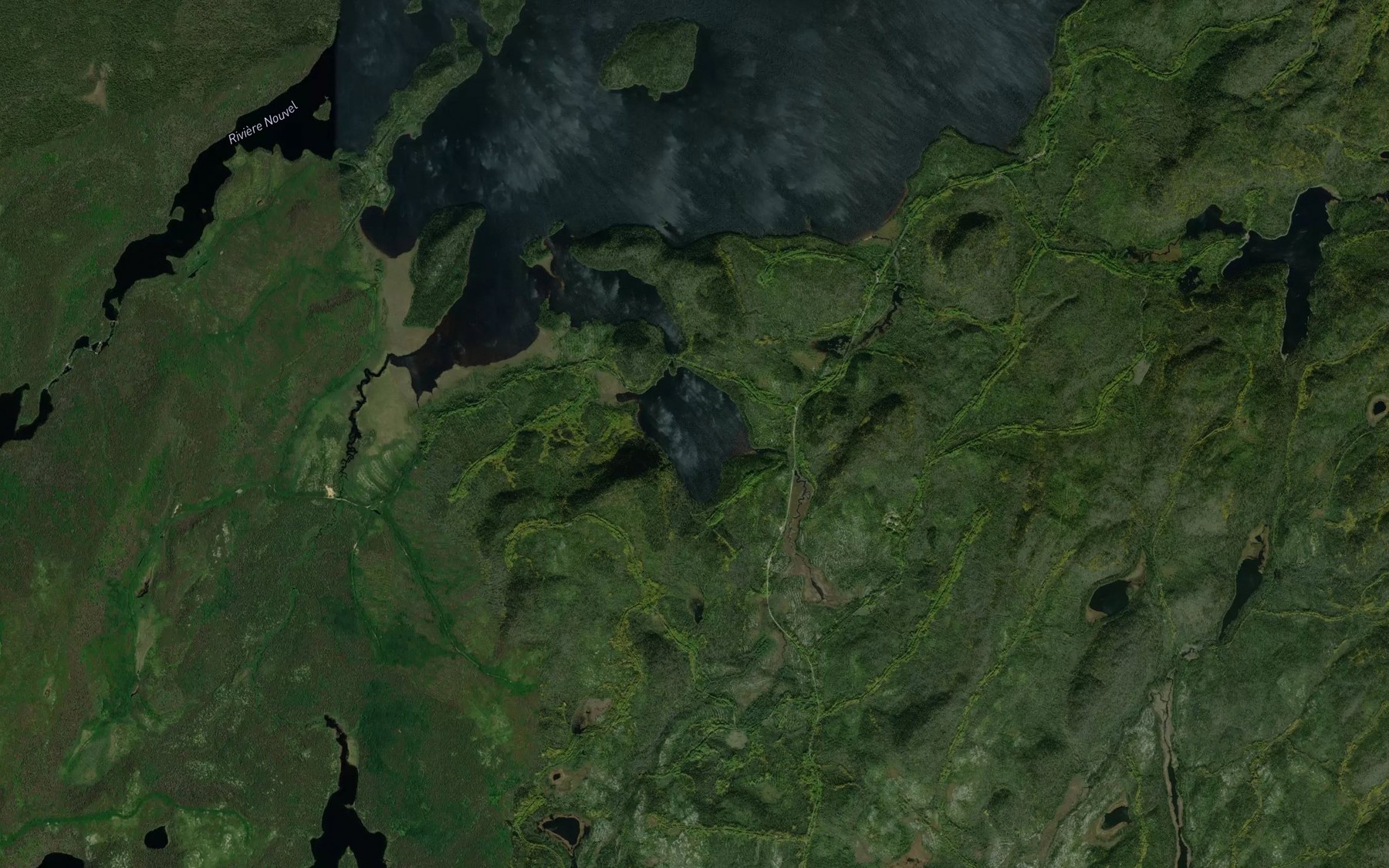 Satellite map of the Lac du Cap