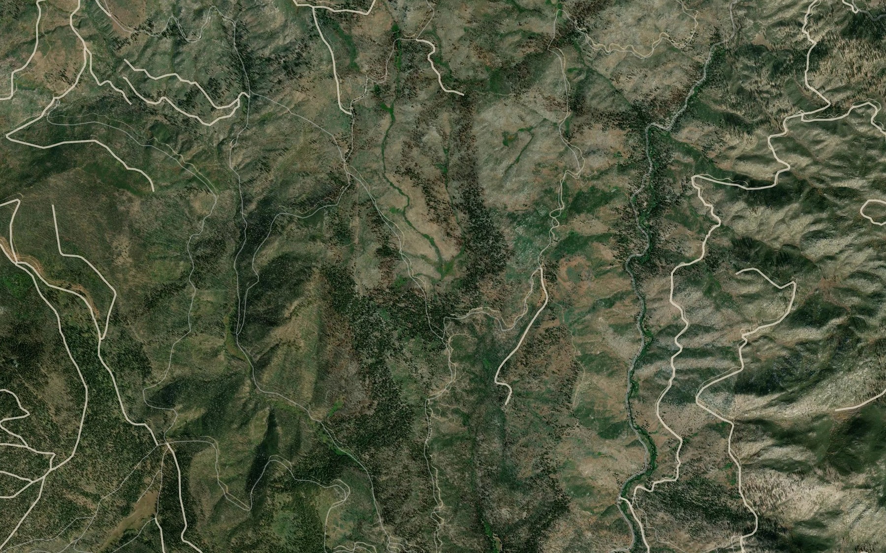 Satellite map of the Sage Creek