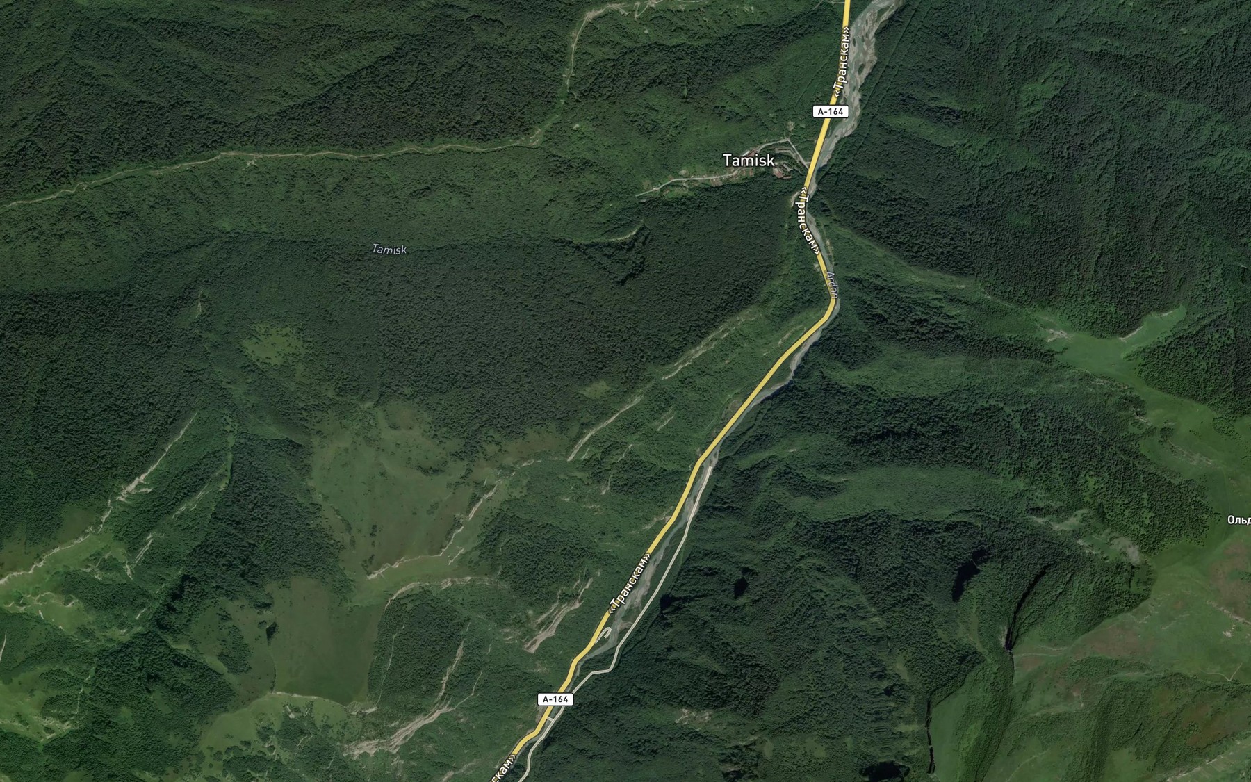Satellite map of the Rodnik Topkhoshydon