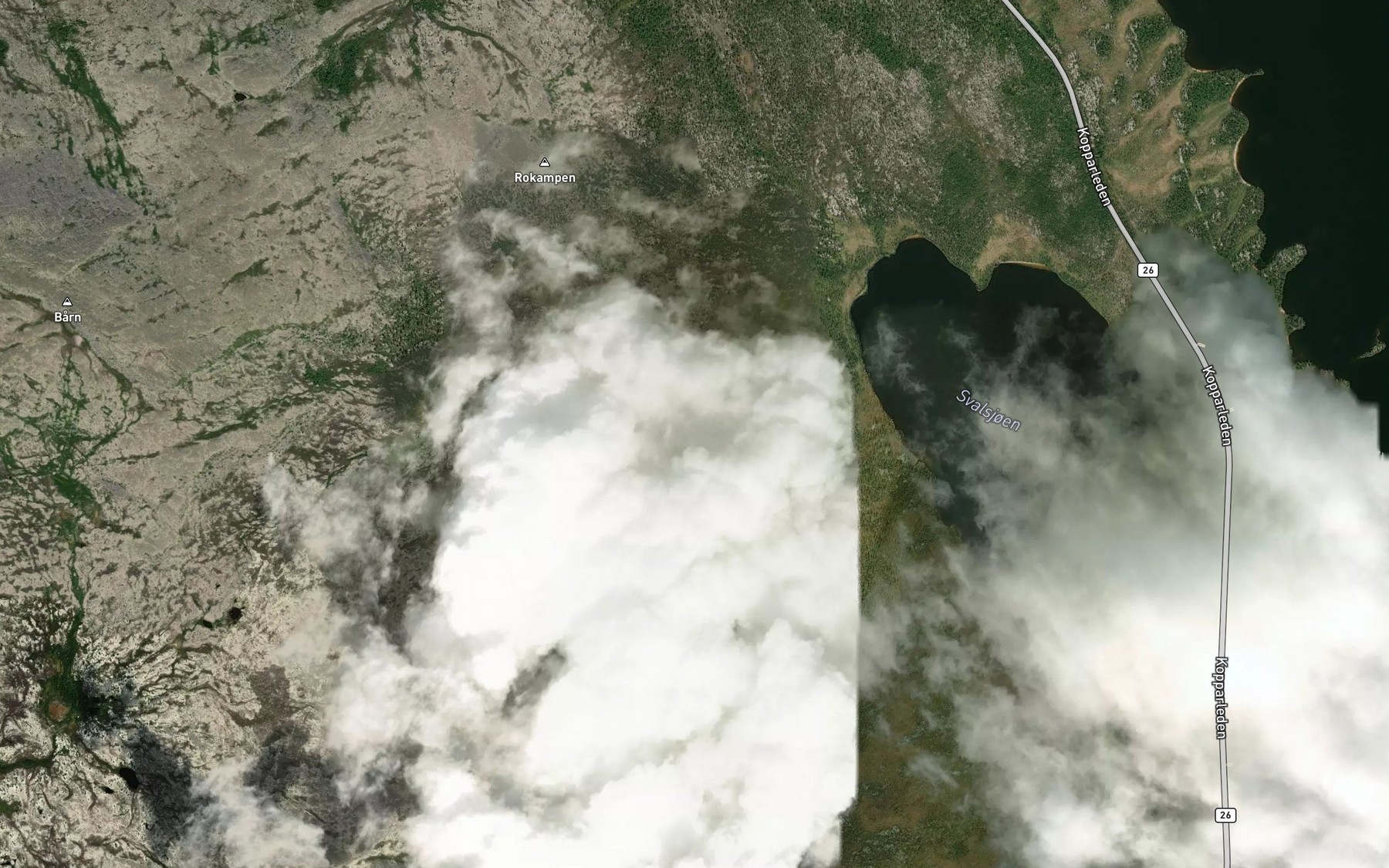 Satellite map of the Svalbekken