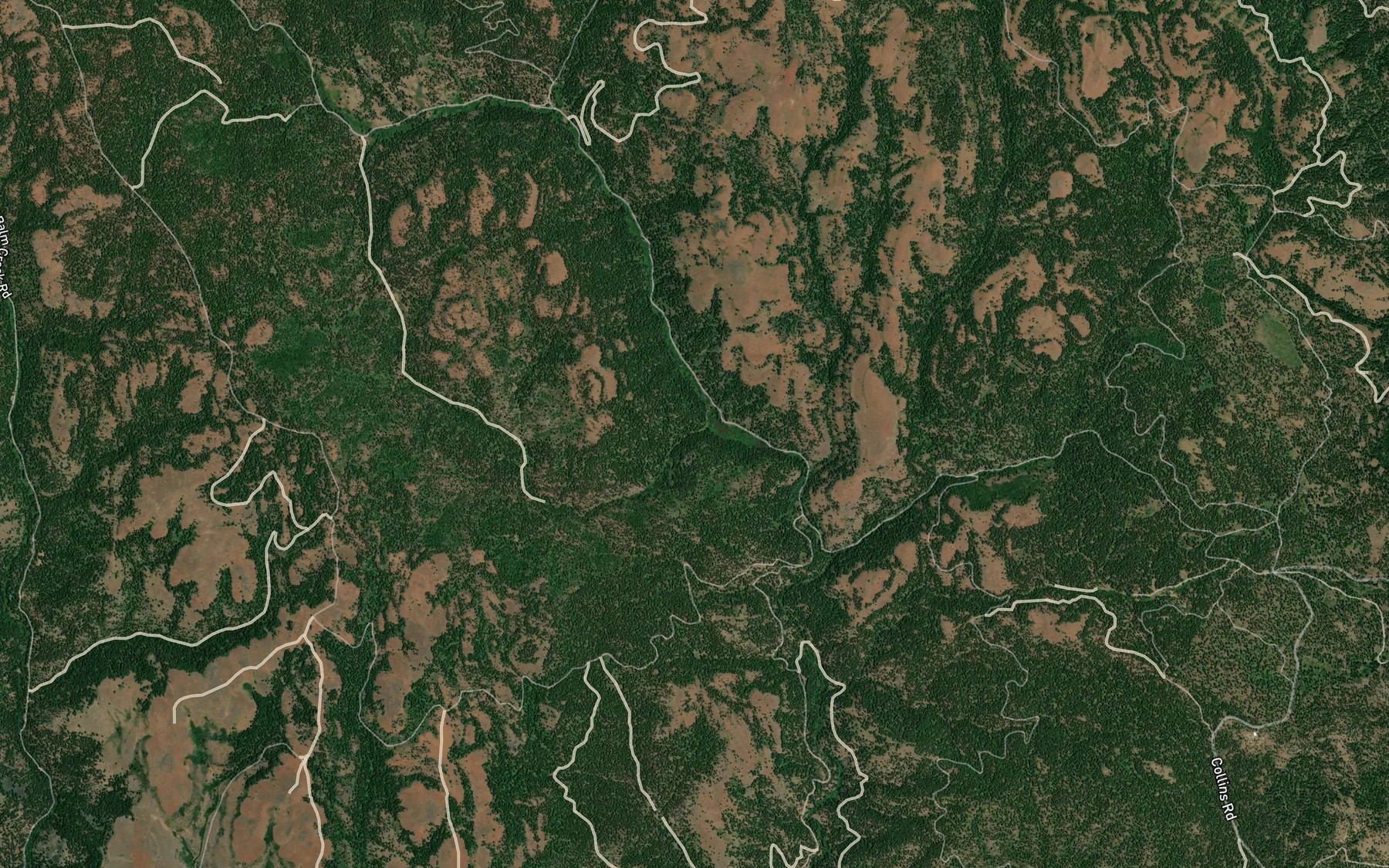 Satellite map of the Larkspur Creek