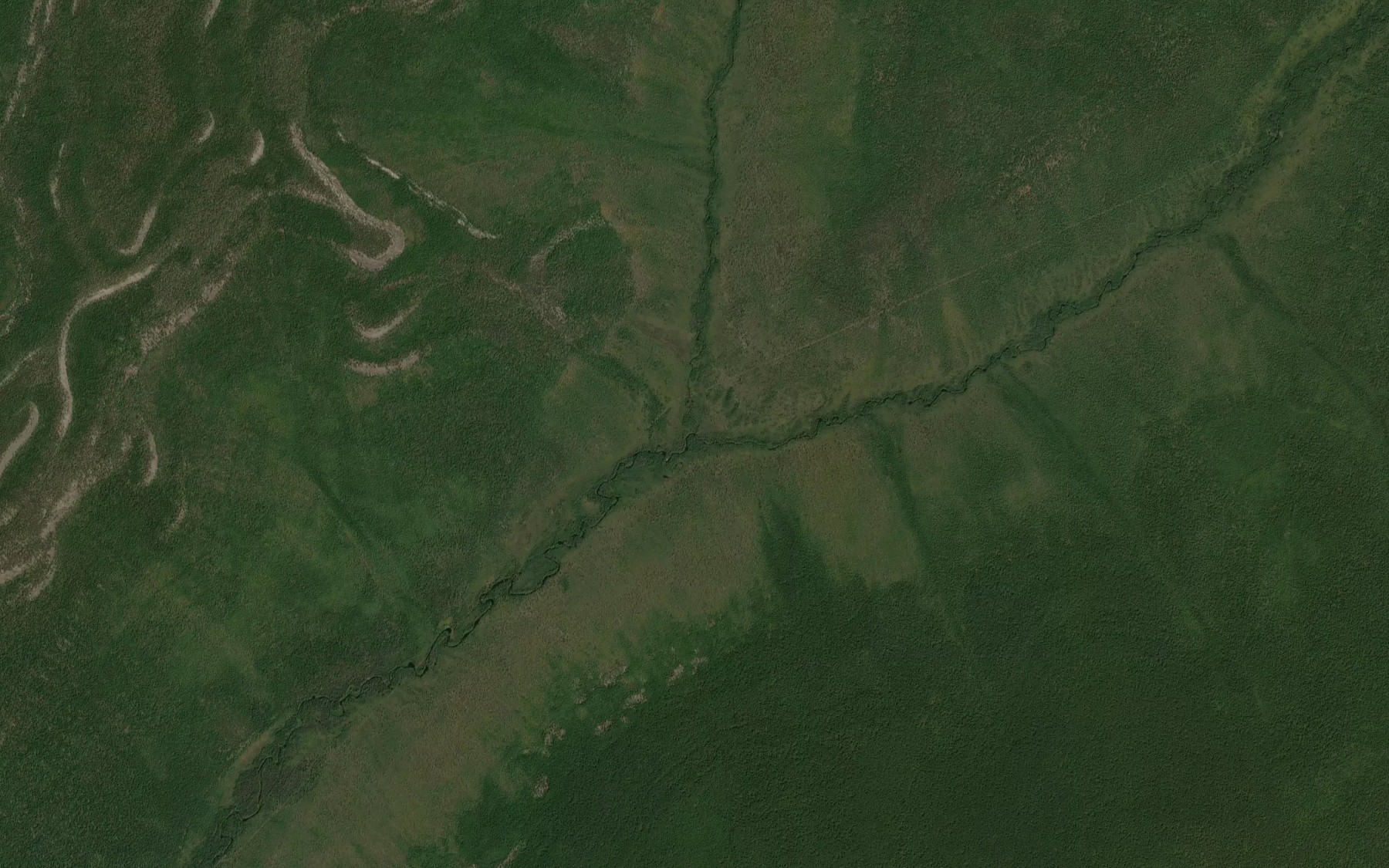 Satellite map of the Malyy Aragastak