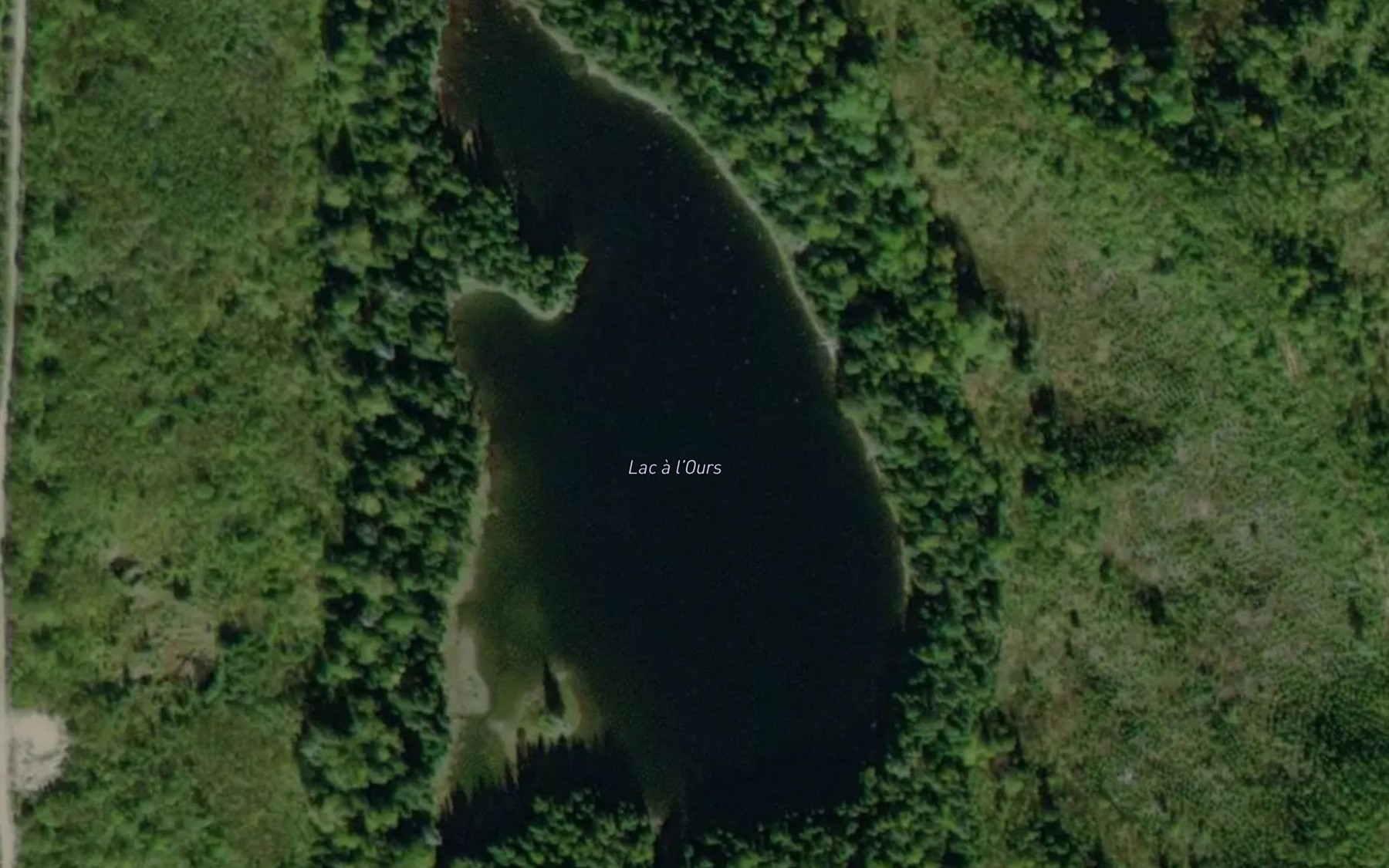 Satellite map of the Lac a l'Ours