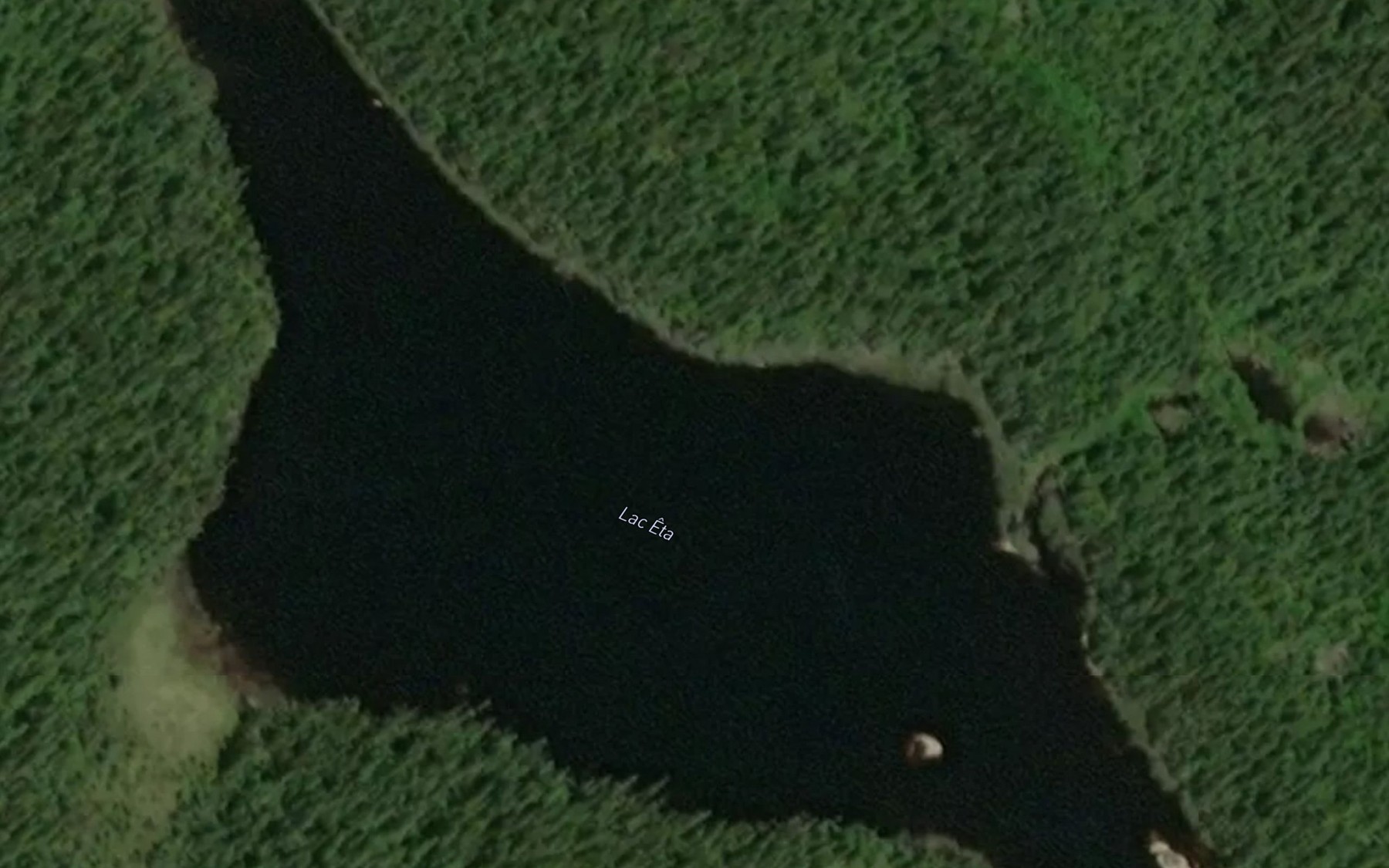 Satellite map of the Lac Eta