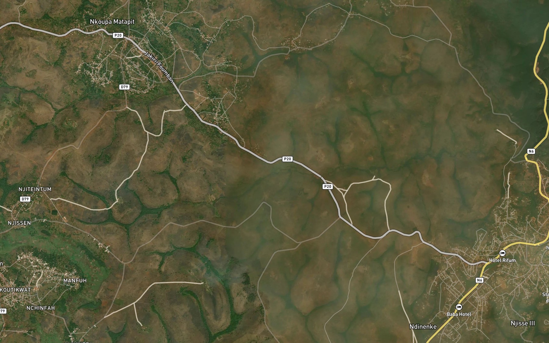 Satellite map of the Mochene