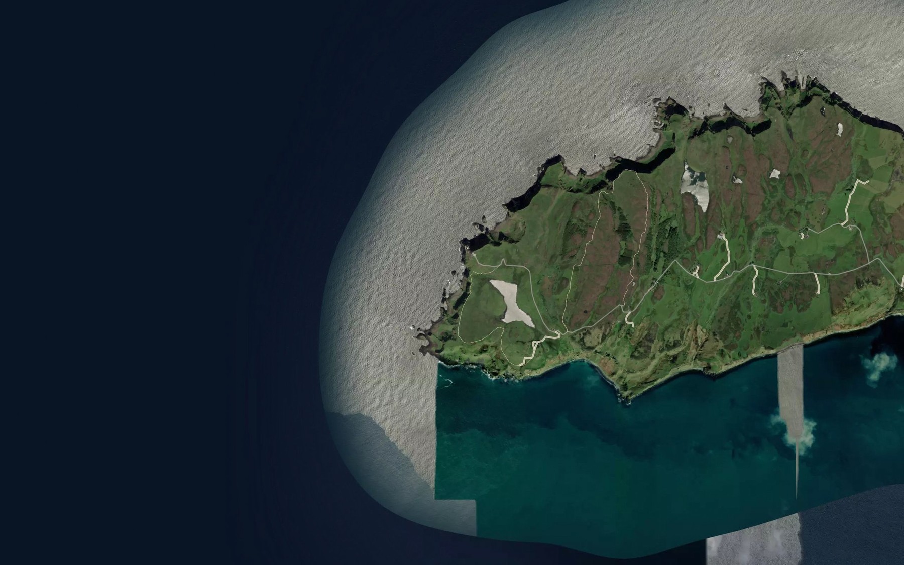 Satellite map of the Portnandoon