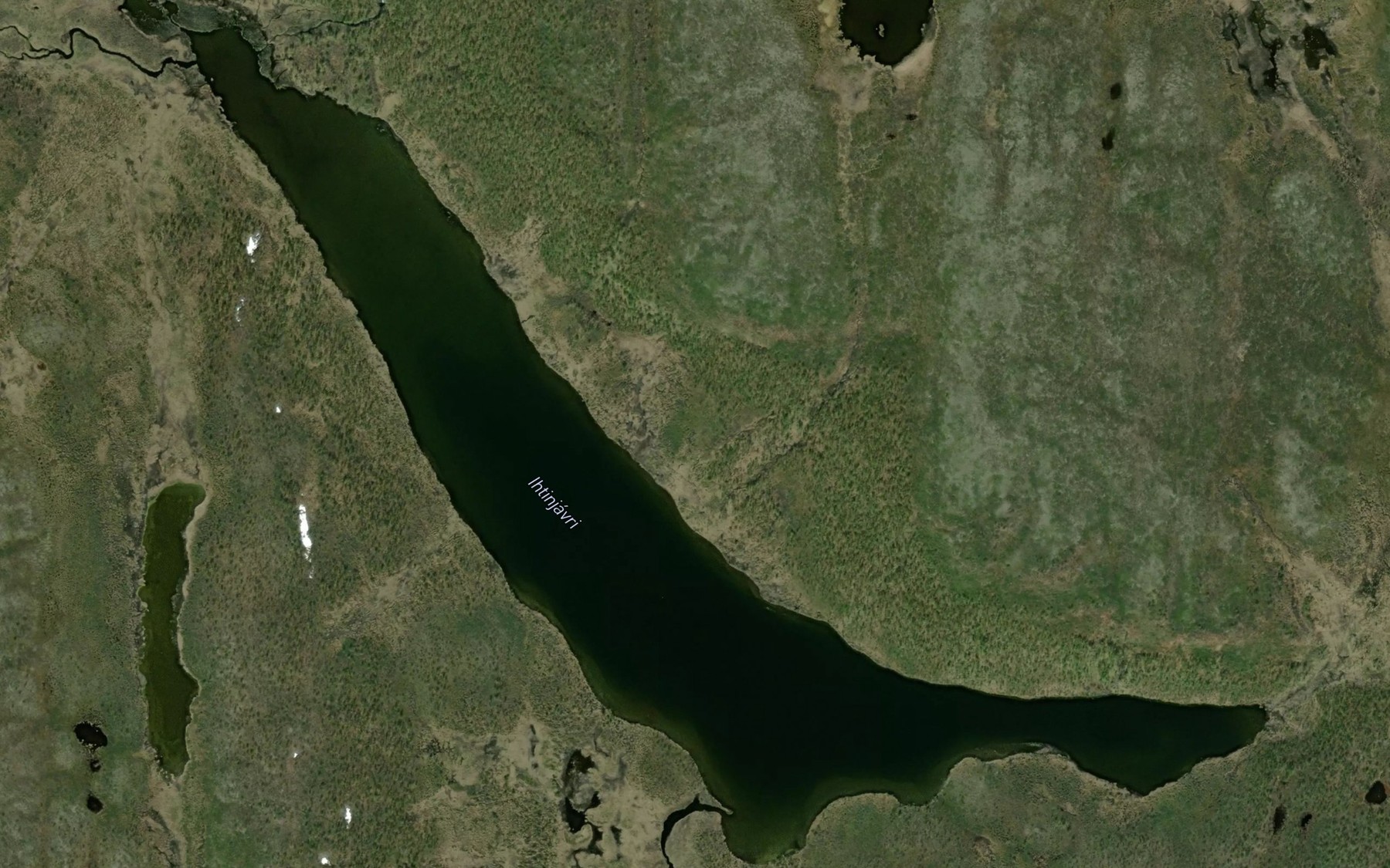 Satellite map of the Ittinjavri