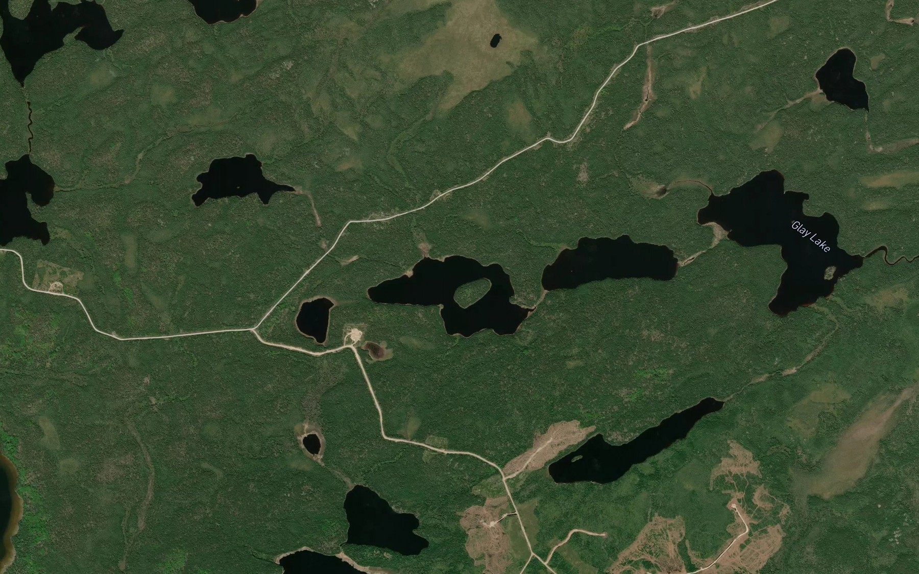 Satellite map of the Sobeski Lake