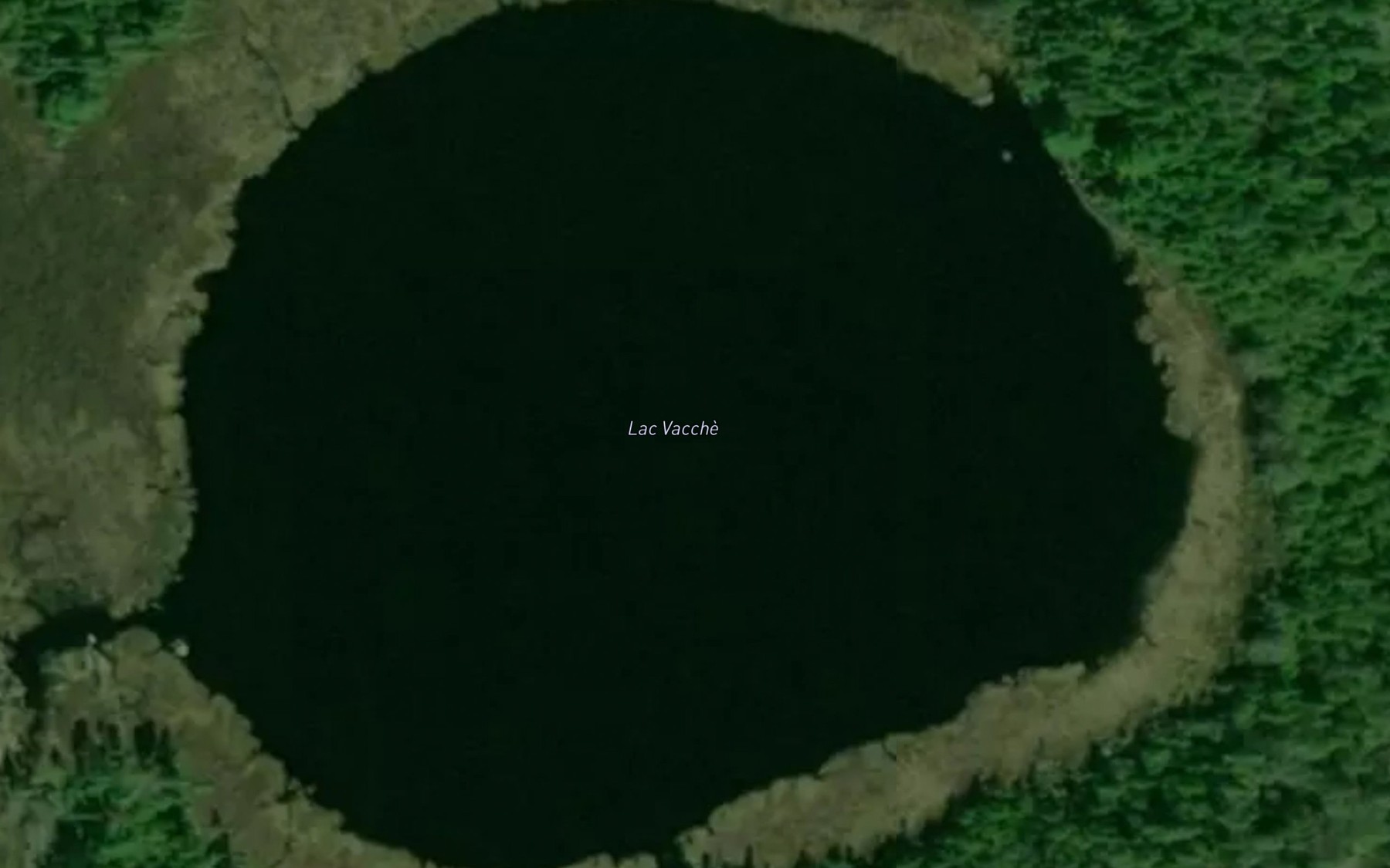 Satellite map of the Lac Vacche