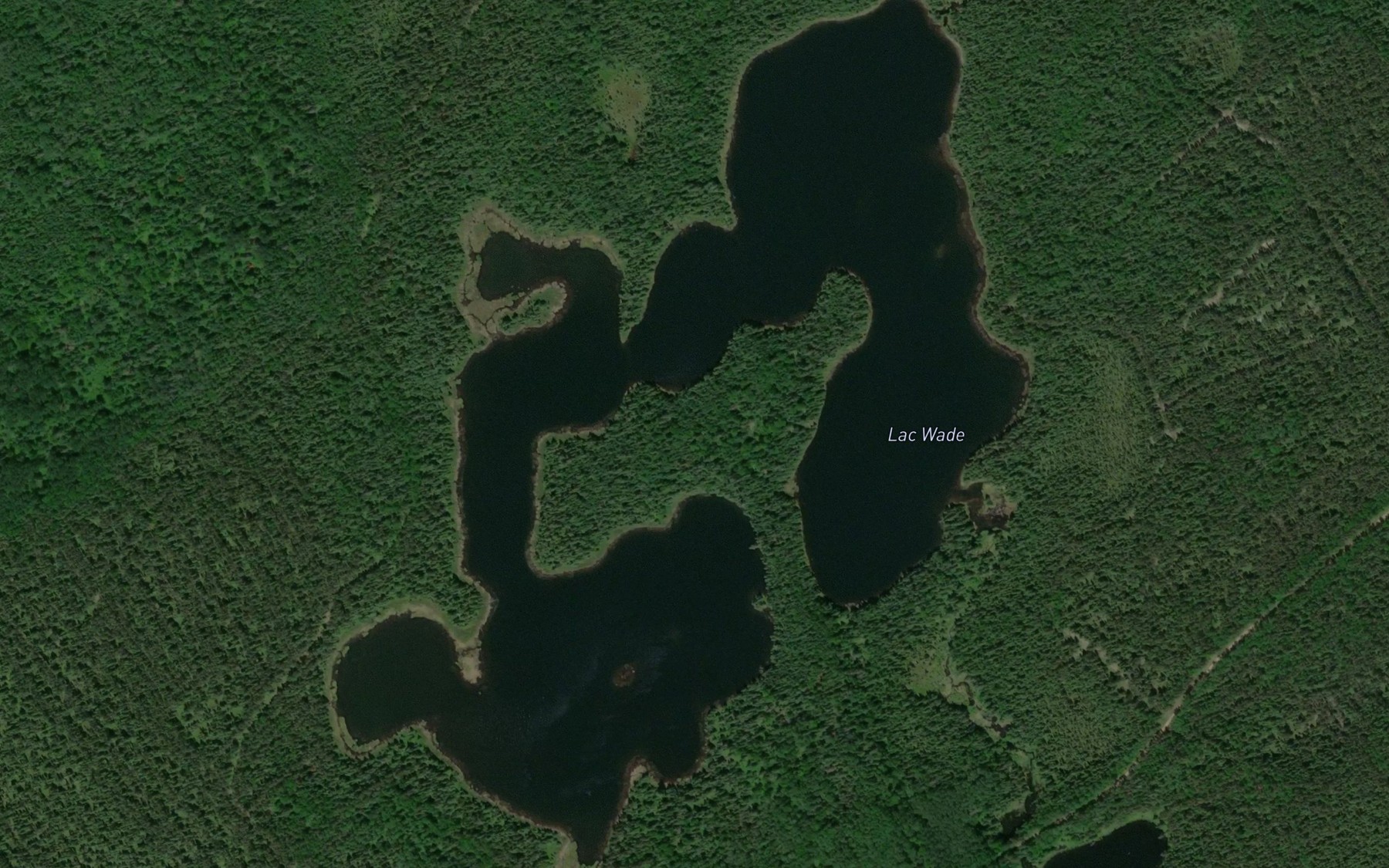 Satellite map of the Lac Wade