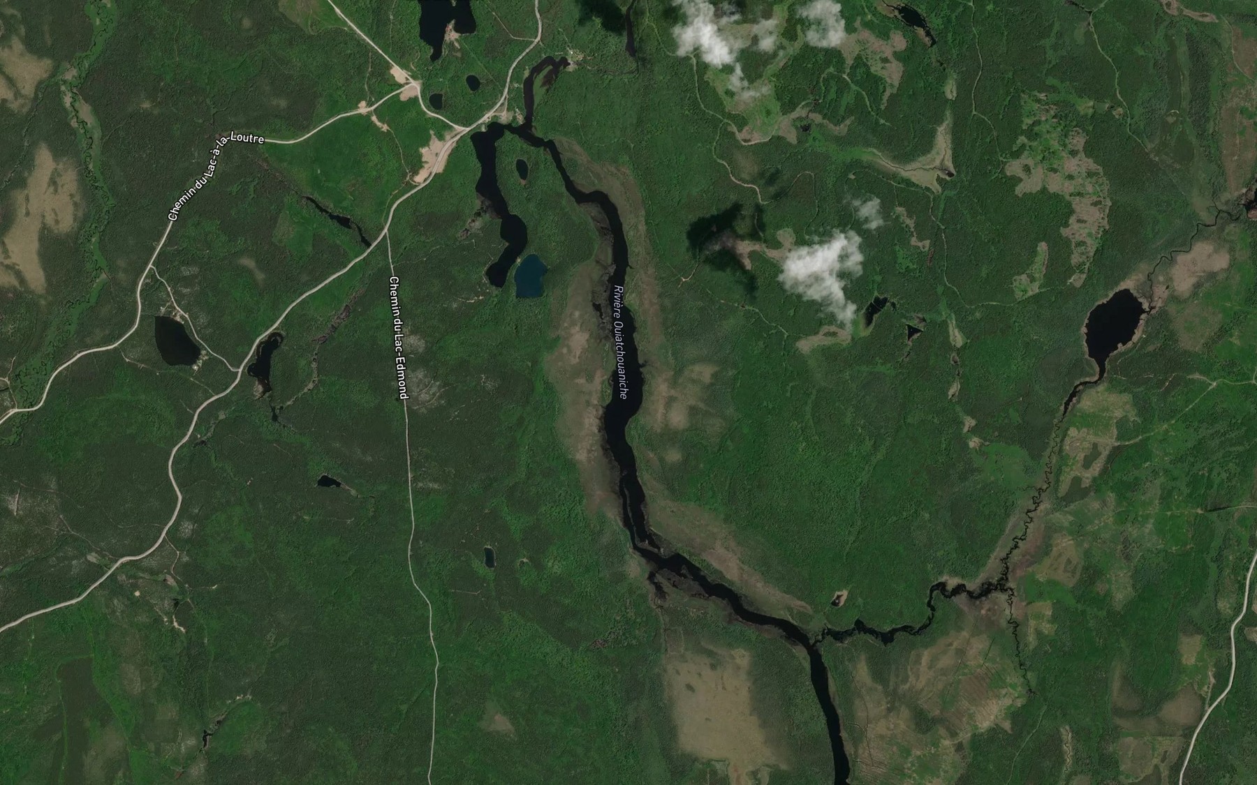 Satellite map of the Lac Vallee