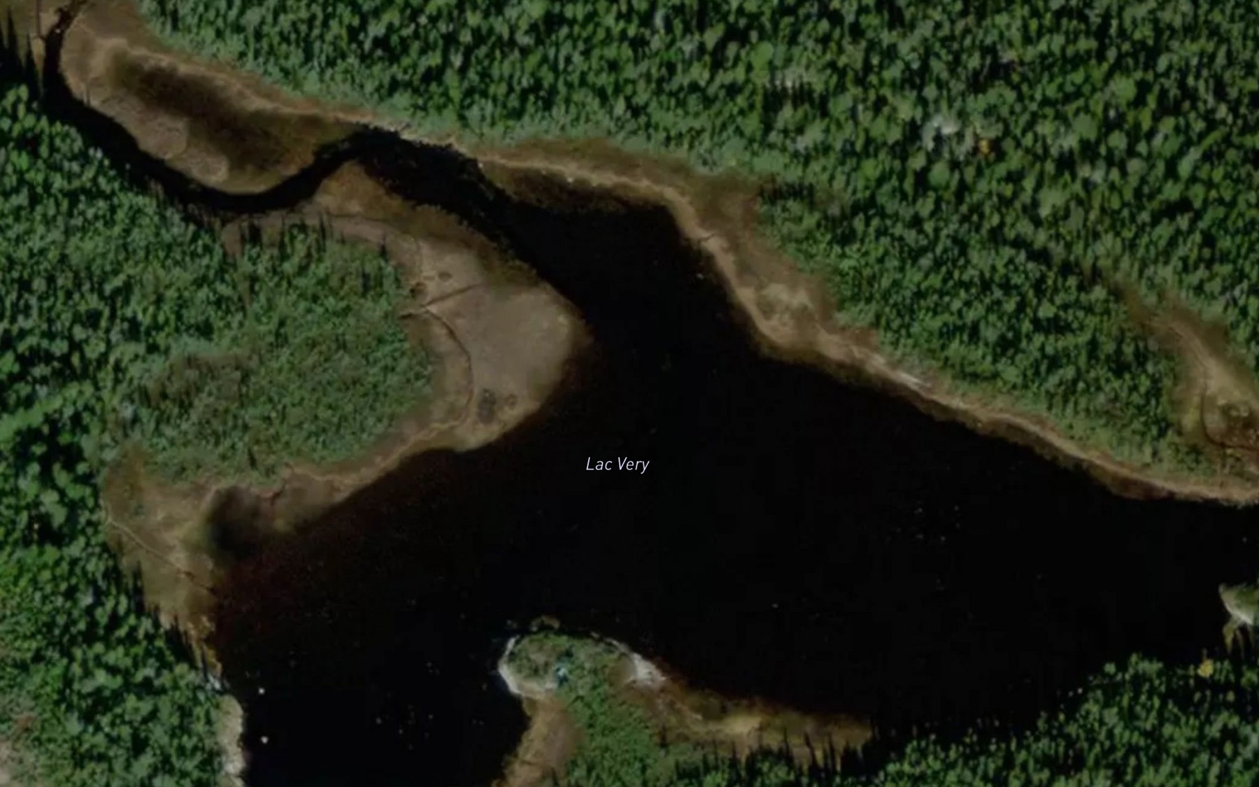 Satellite map of the Lac Very