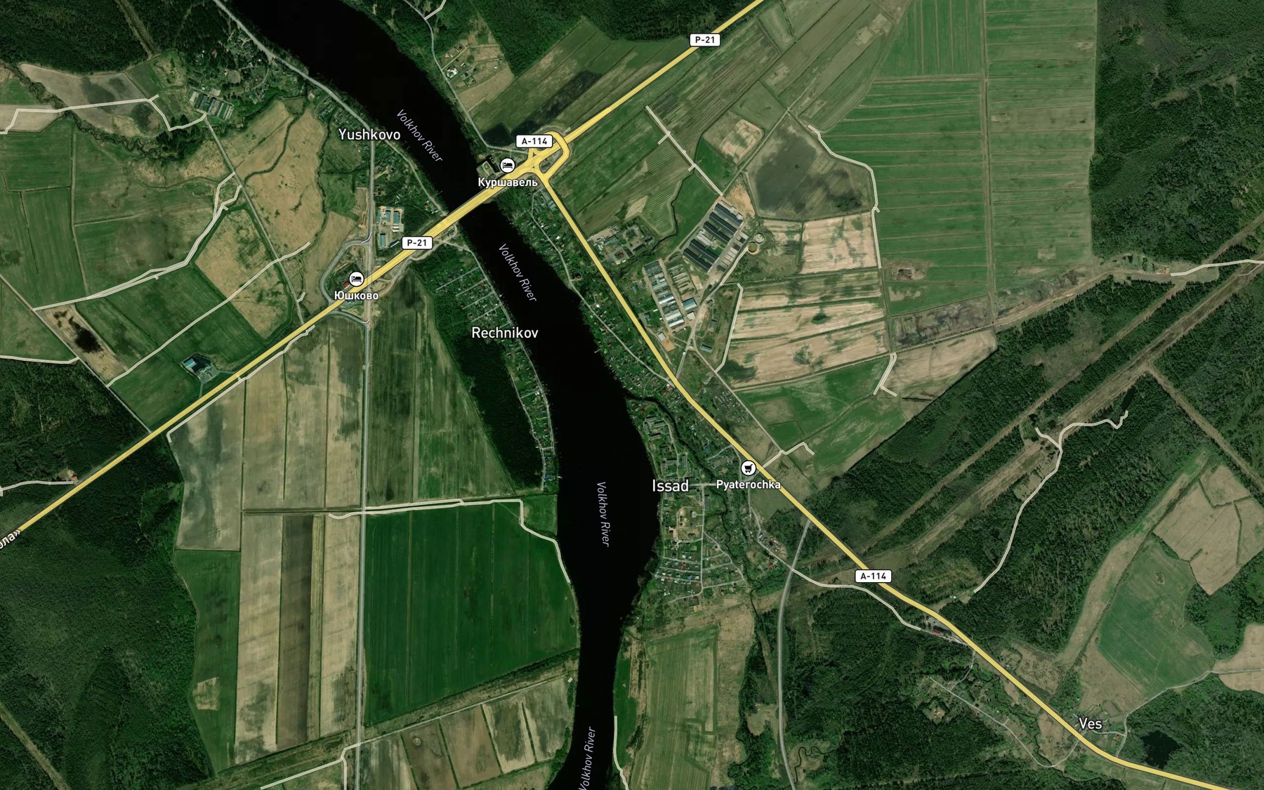 Satellite map of the Zlatynka