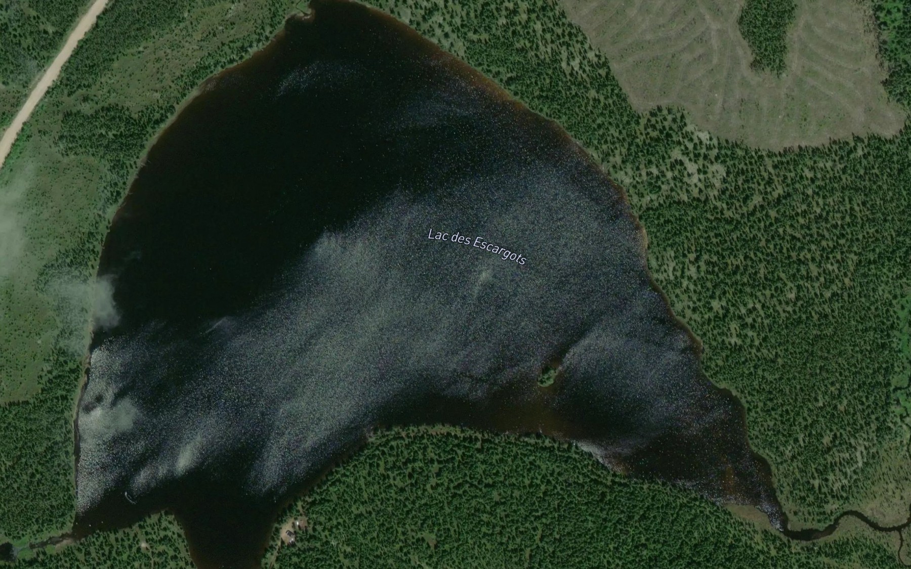 Satellite map of the Lac des Escargots