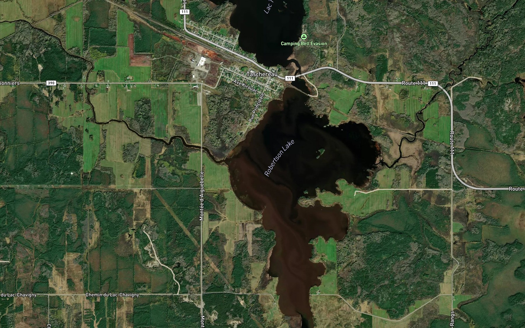 Satellite map of the Cours d'eau Cloutier