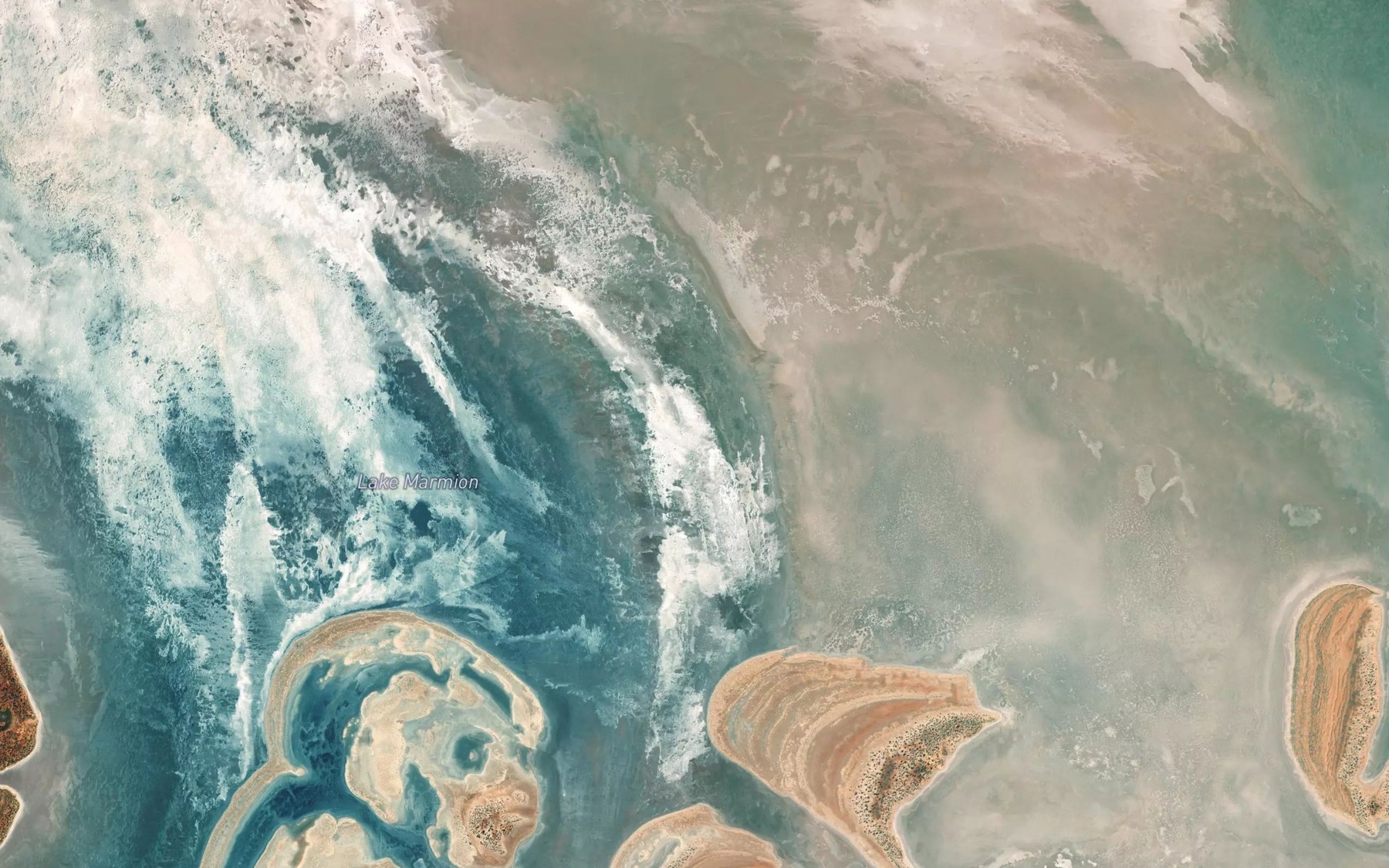 Satellite map of the Lake Marmion