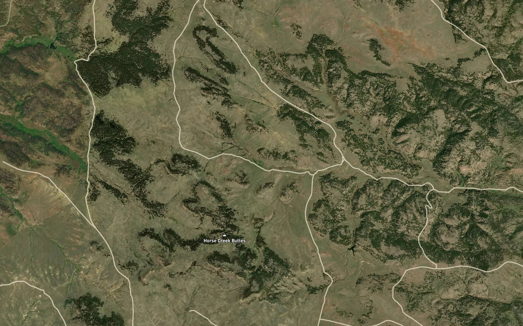 Satellite map of the Water Gap Reservoir