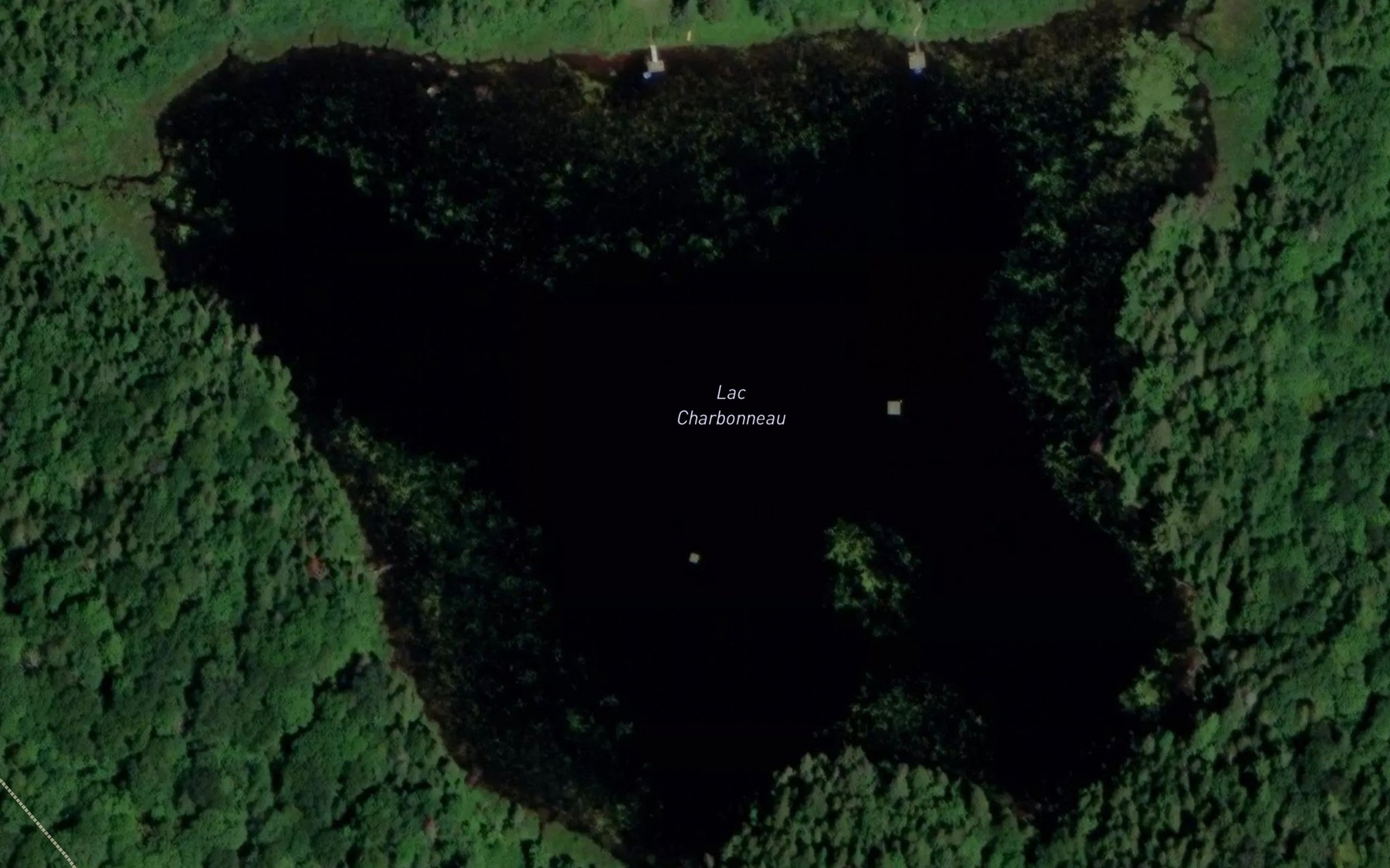 Satellite map of the Lac Charbonneau