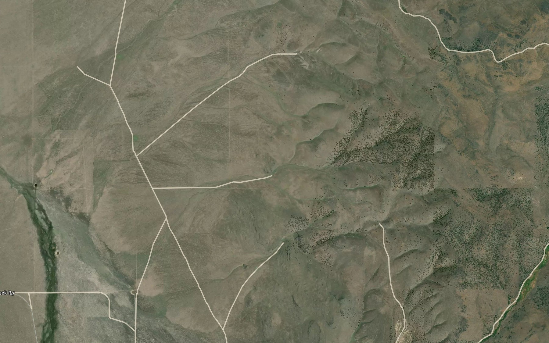 Satellite map of the Mills Waterhole