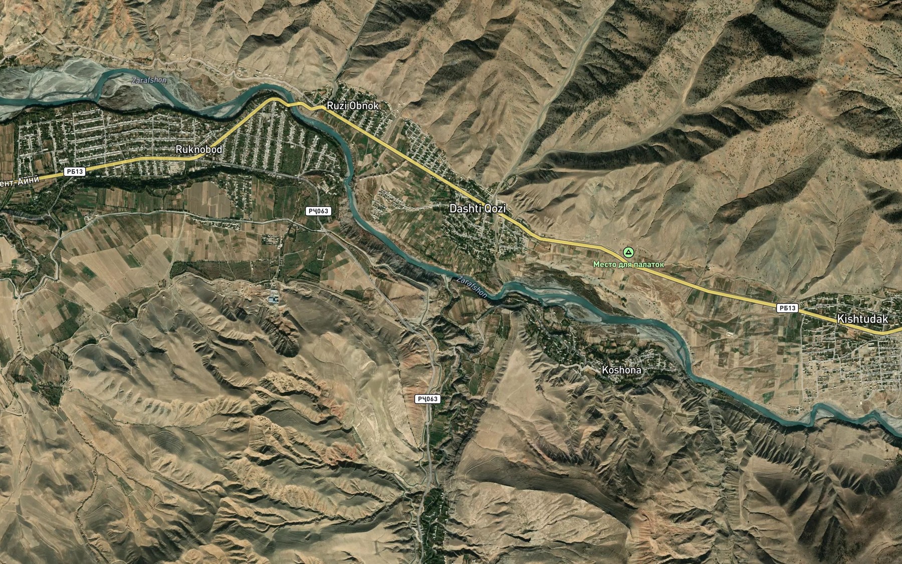 Satellite map of the Kshtut