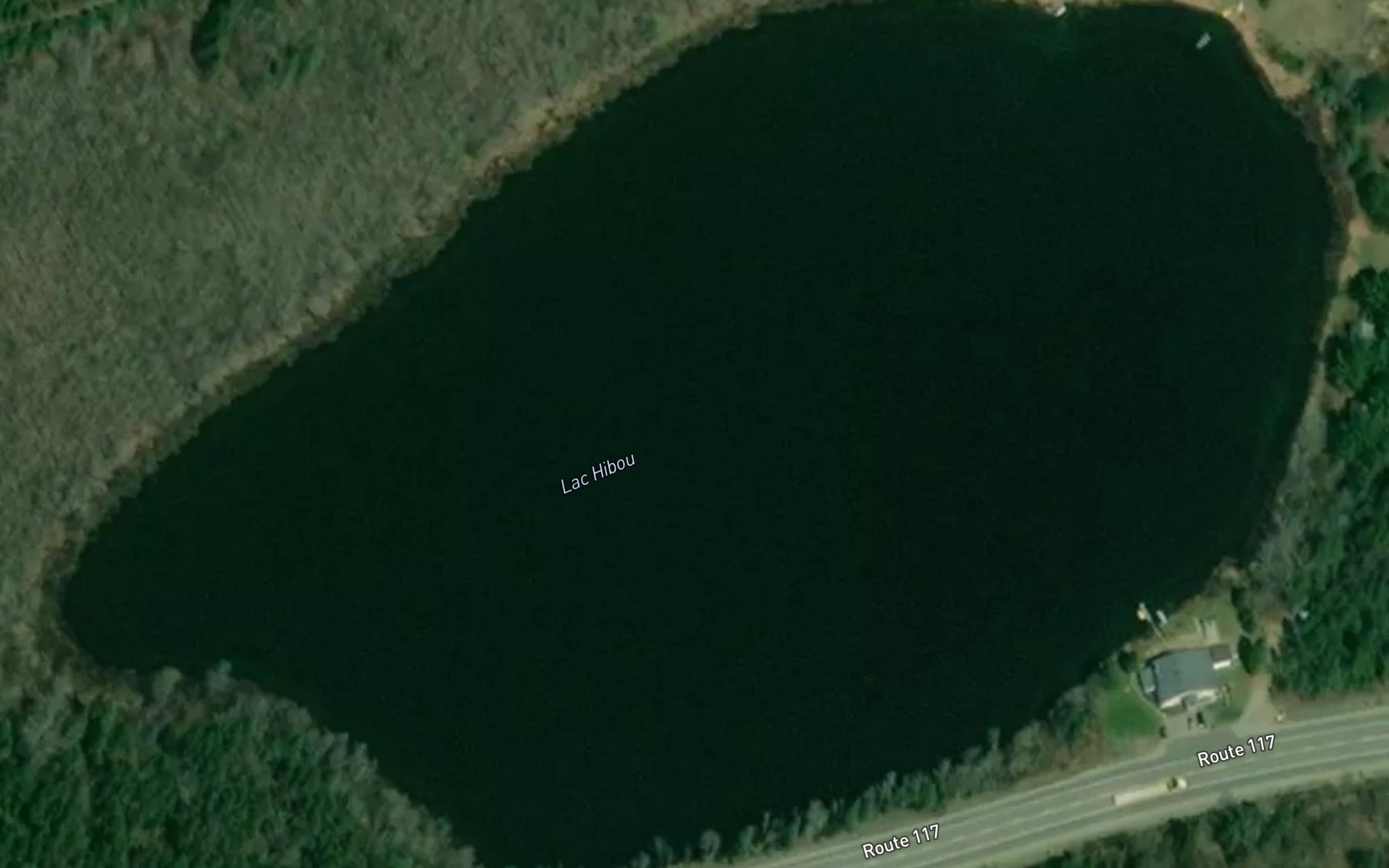 Satellite map of the Lac Hibou