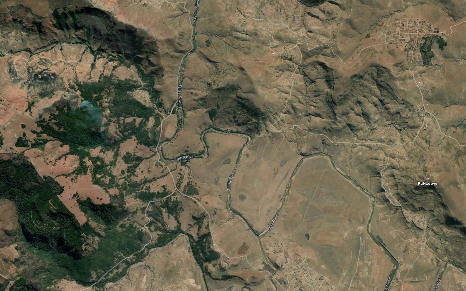 Satellite map of the Ncolosi